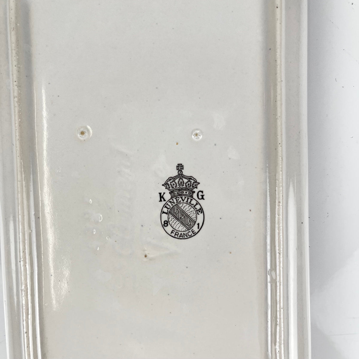 Beurrier KG Lunéville modèle Réverbère , faience