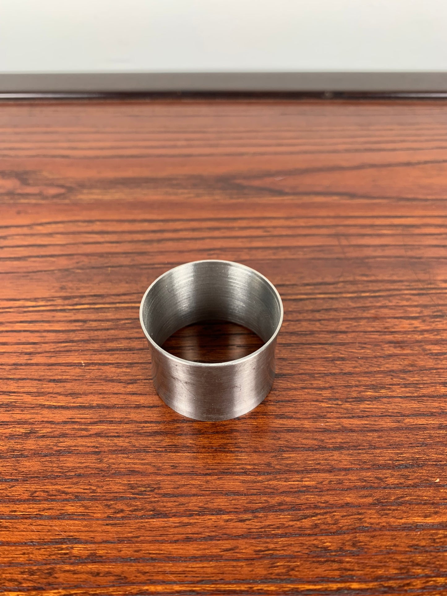 Set of 6 stainless steel napkin rings