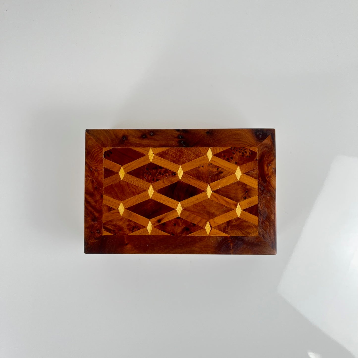 Boîte en marqueterie orientale de Jordanie, fin XXème siècle