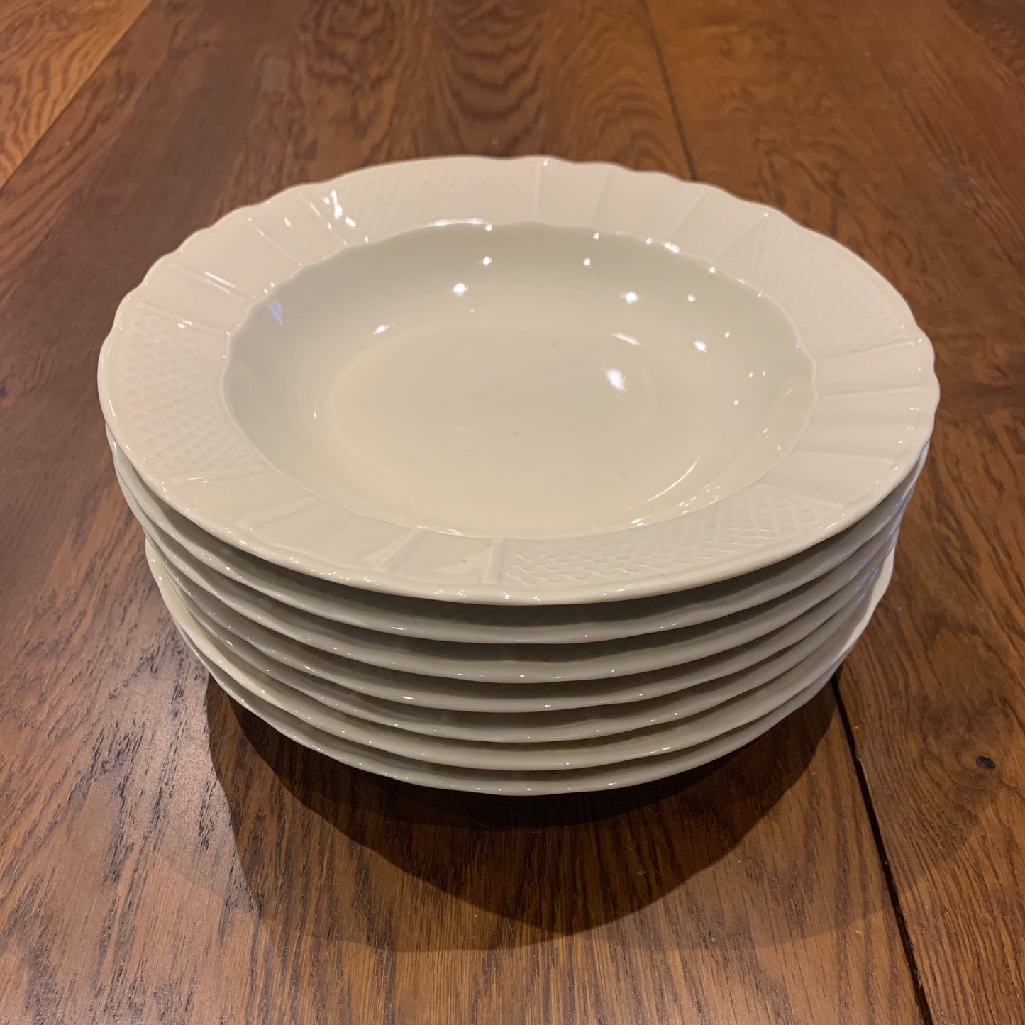 Set of 6+1 soup plates, B&C Limoges