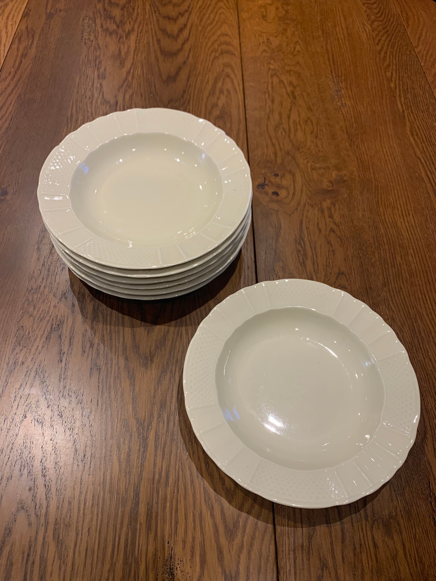 Set of 6+1 soup plates, B&C Limoges