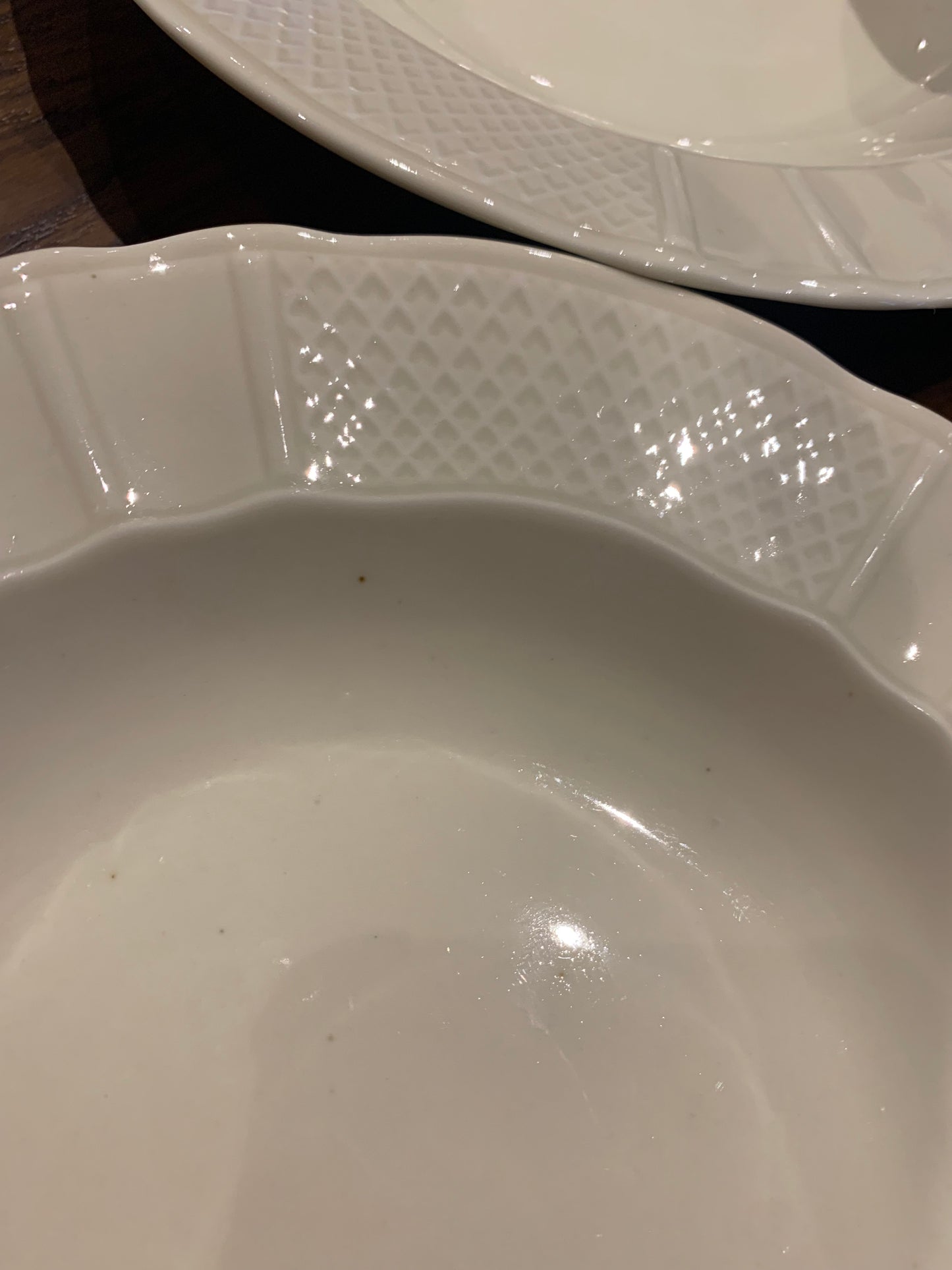 Set of 6+1 soup plates, B&C Limoges