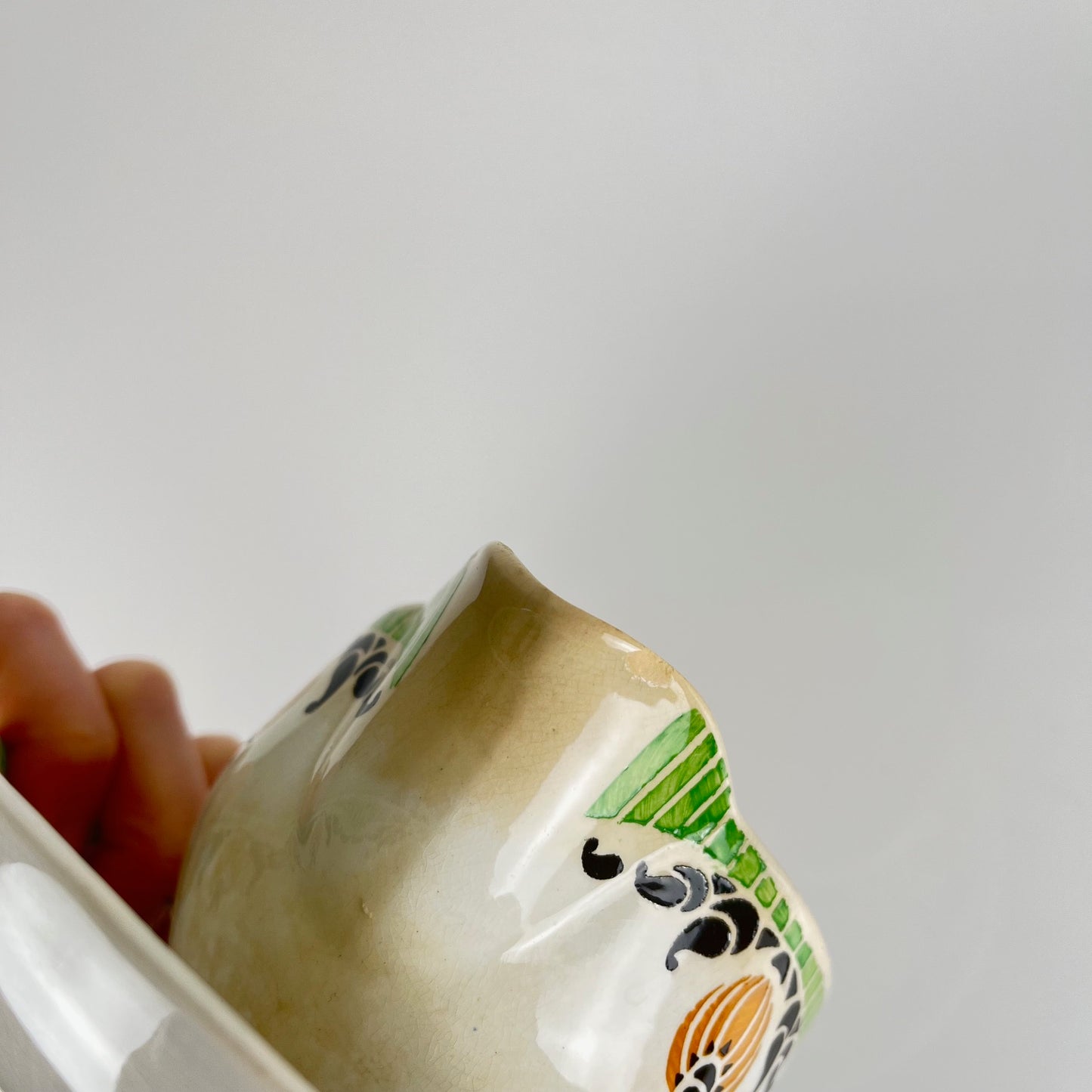 Saucière Sarreguemines "Maroussia", début XXe