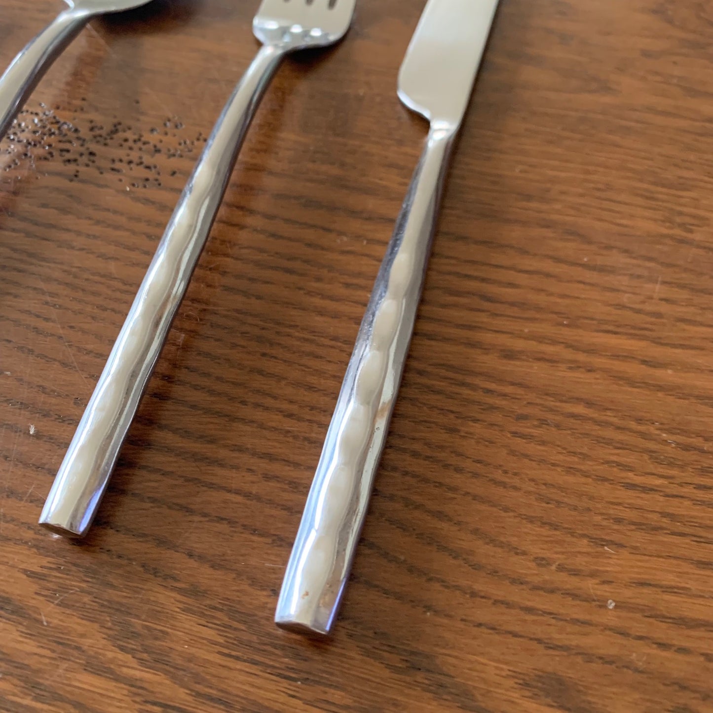 Vintage cutlery set for 6 people (24 pieces) in metal