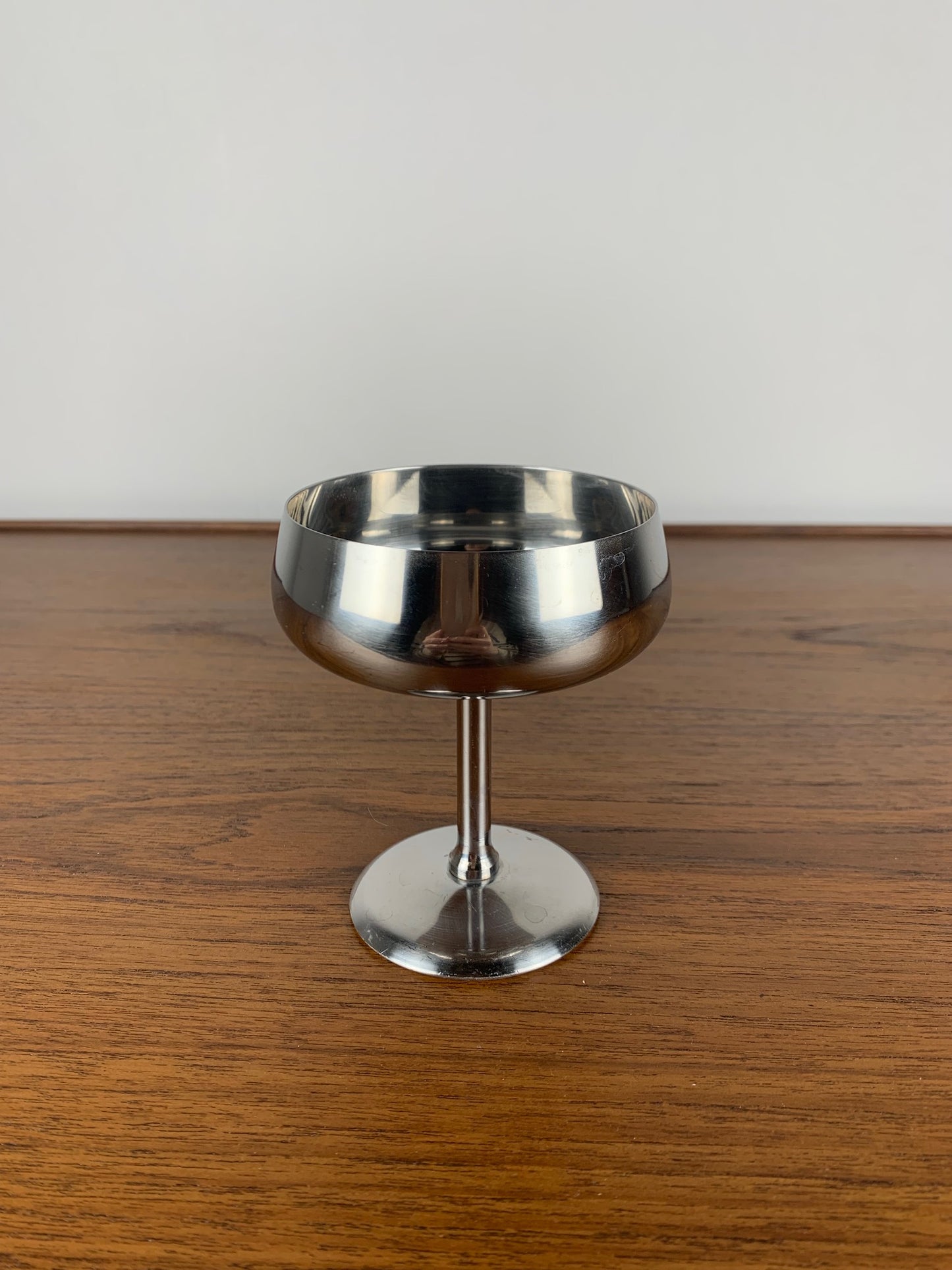 Lot de 6 coupe à dessert en inox bord haut