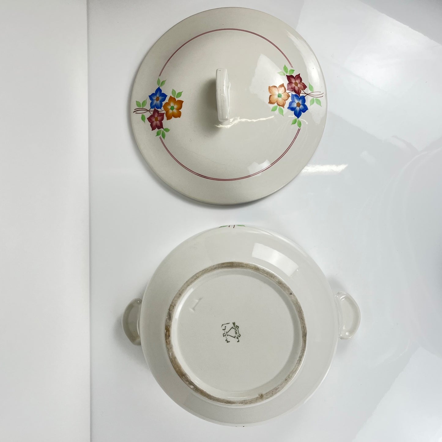 Soupière "La ruche", Moulins des loups, XXe