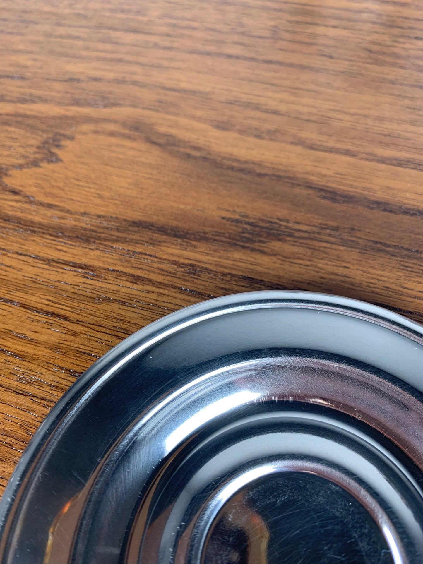 Lot de 6 tasses à café / soucoupes en inox NPB Italie, 1980