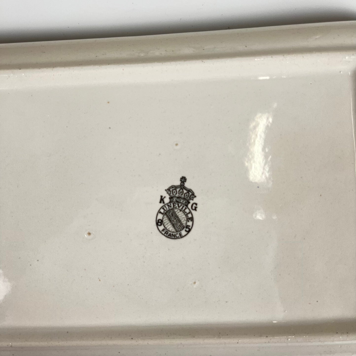 Beurrier KG Luneville modèle Réverbère 1950, faience