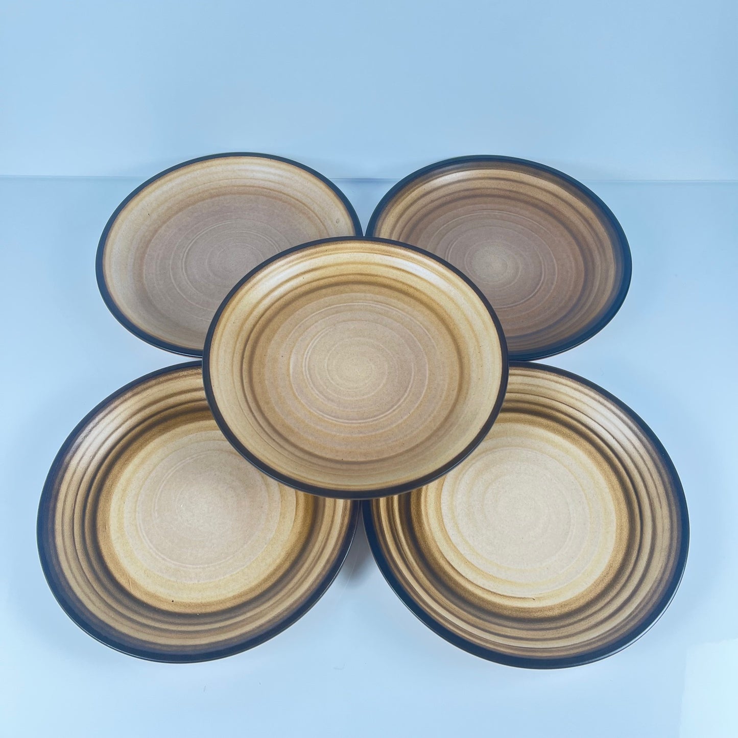 Set de 5 assiettes semi-creuses Salins, XXe