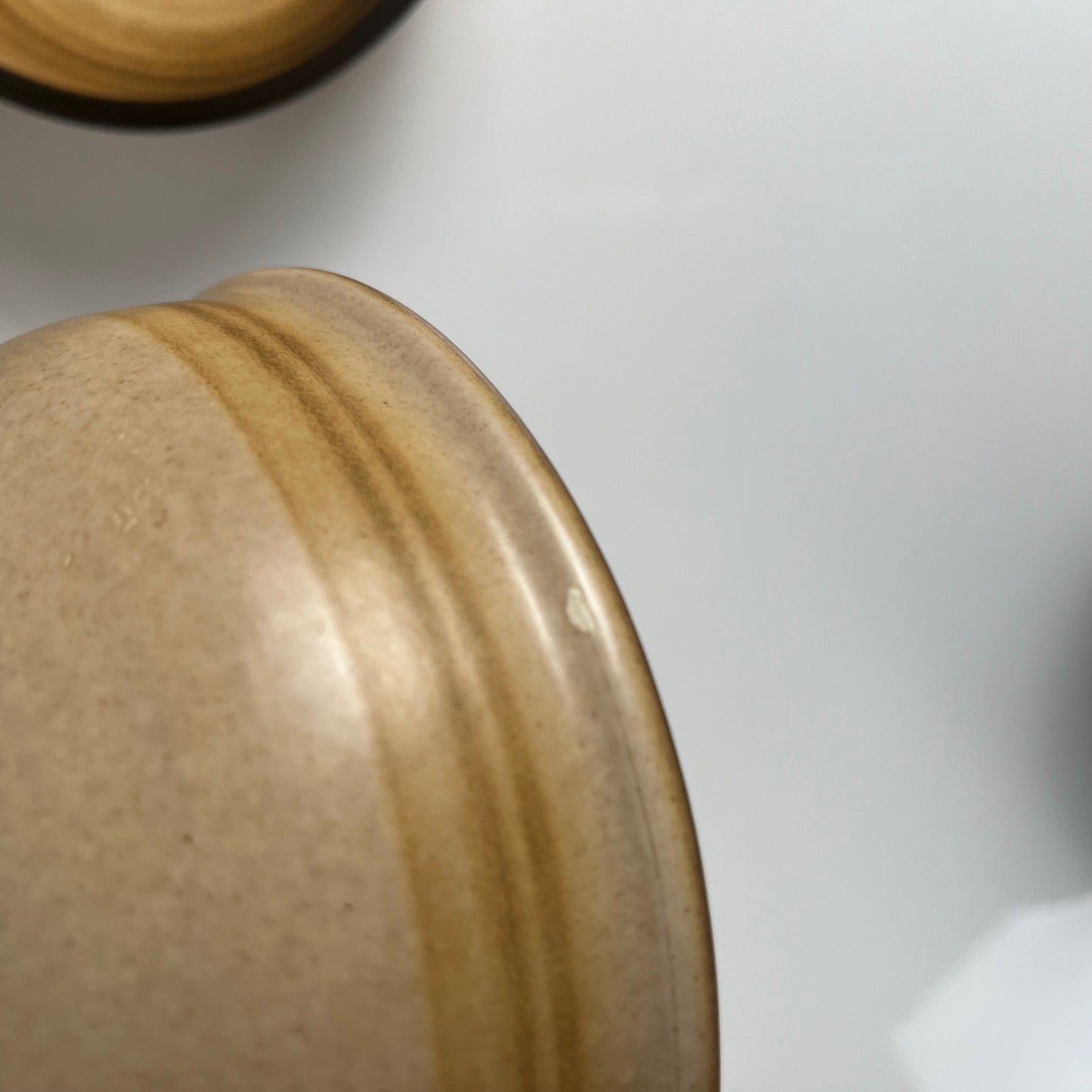 Set of 9 Salins stoneware bowls, brown tones