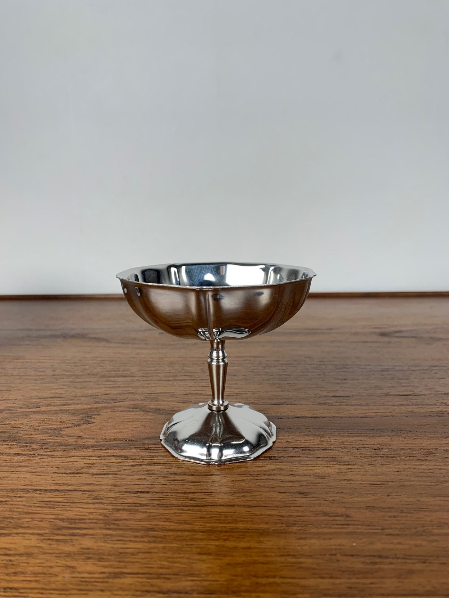 Lot de 6 coupes à glace / dessert en inox, forme de "fleur"