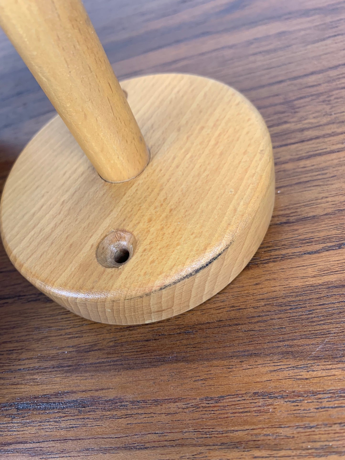 Scandinavian beech wall light duo, minimalist style, 1980