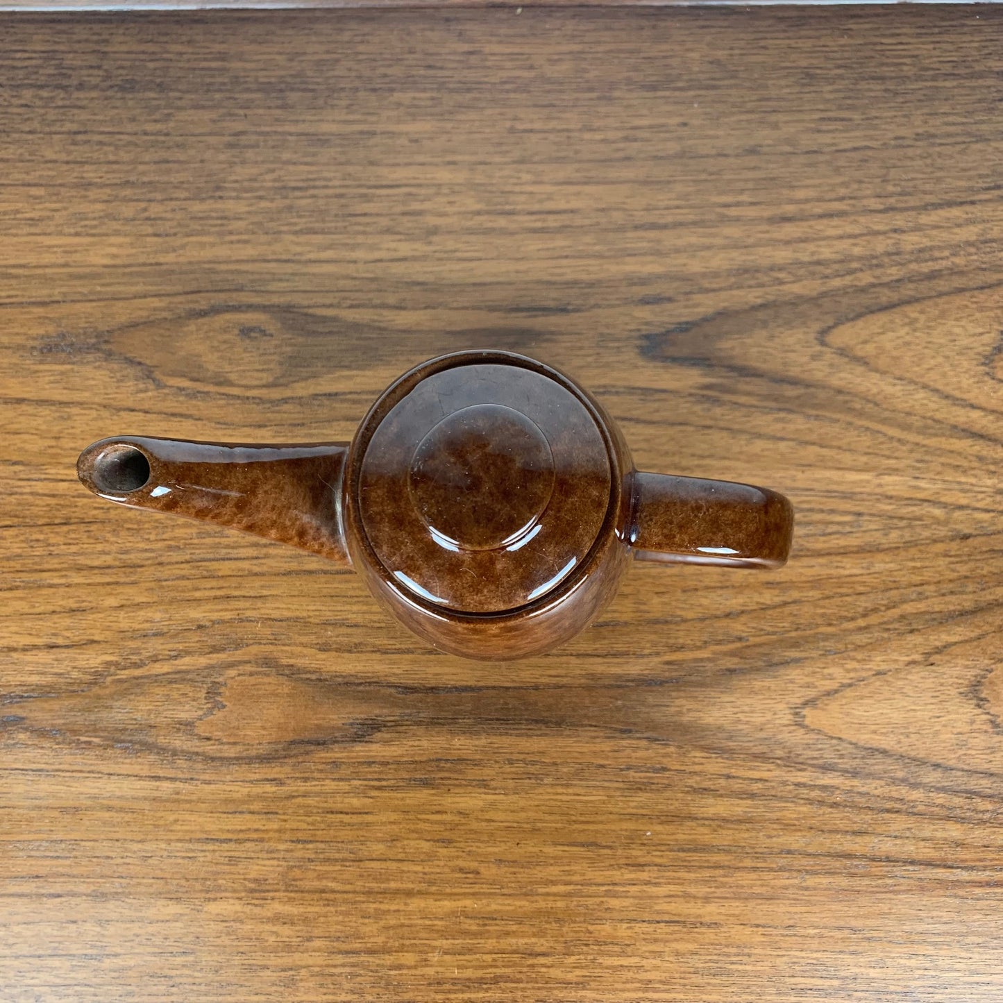 Théière - cafetière en céramique, finition "léopard - écaille ", 1960-70