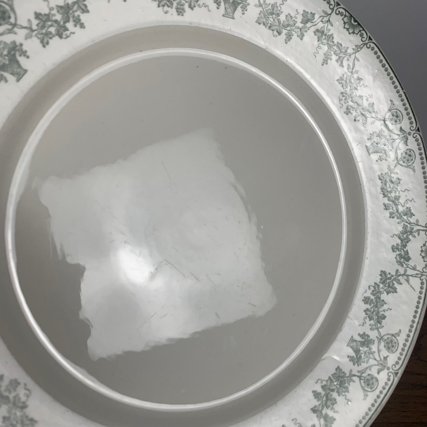 Lot de 4 assiettes plates modèle "Champagne", Badonviller