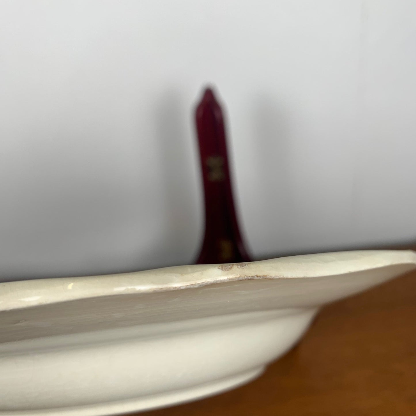 Set of 4 Sarreguemines soup plates, "Agreste" model, 1920/50