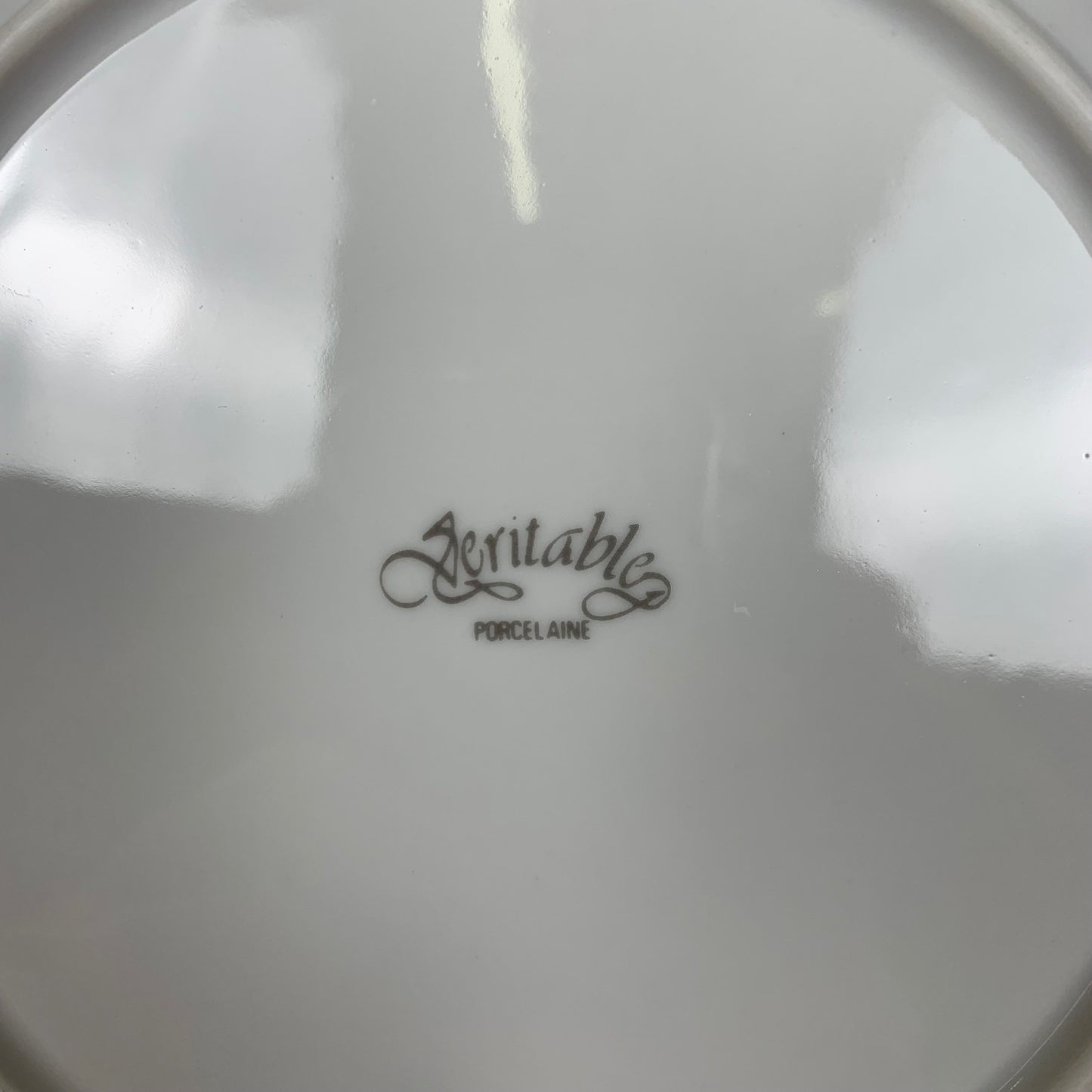 Set of 6 porcelain "fruit" dessert plates