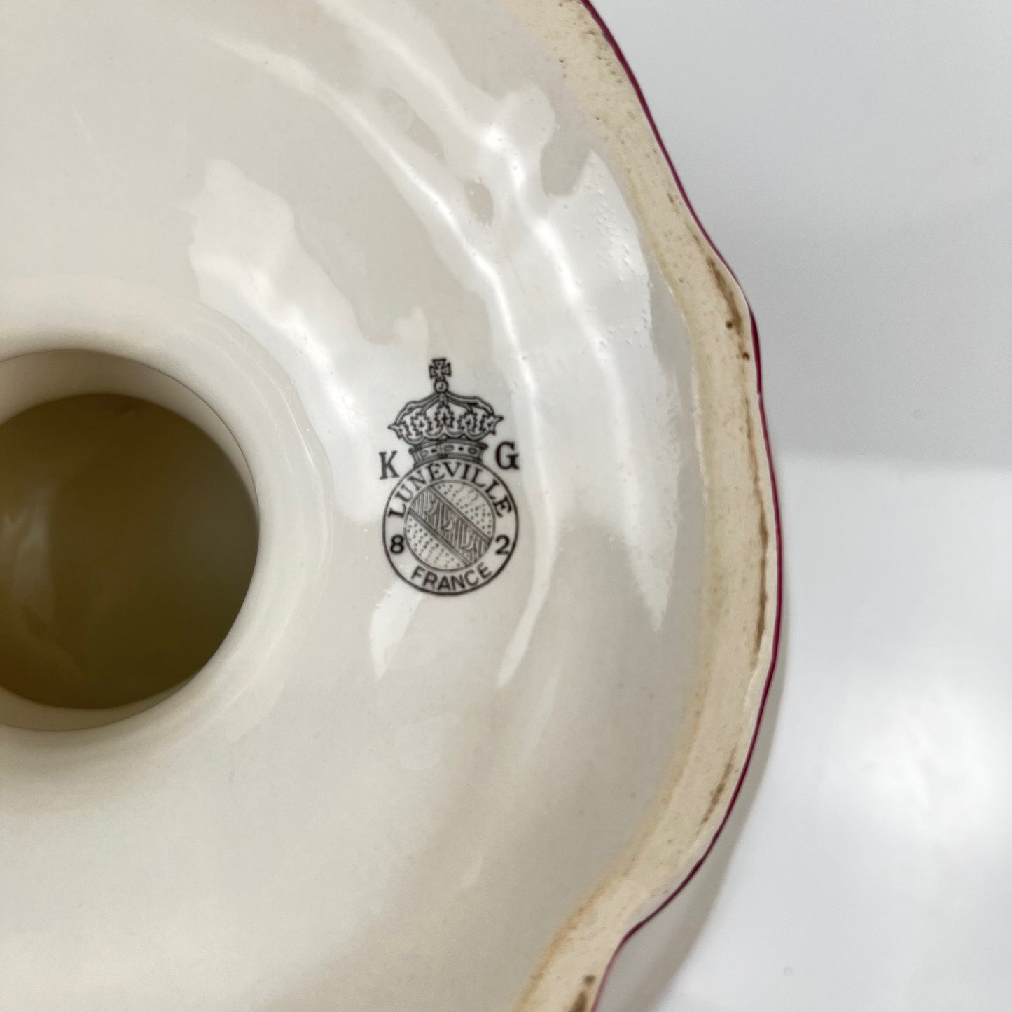 Compote dish, "Réverbère" model, by KG Lunéville