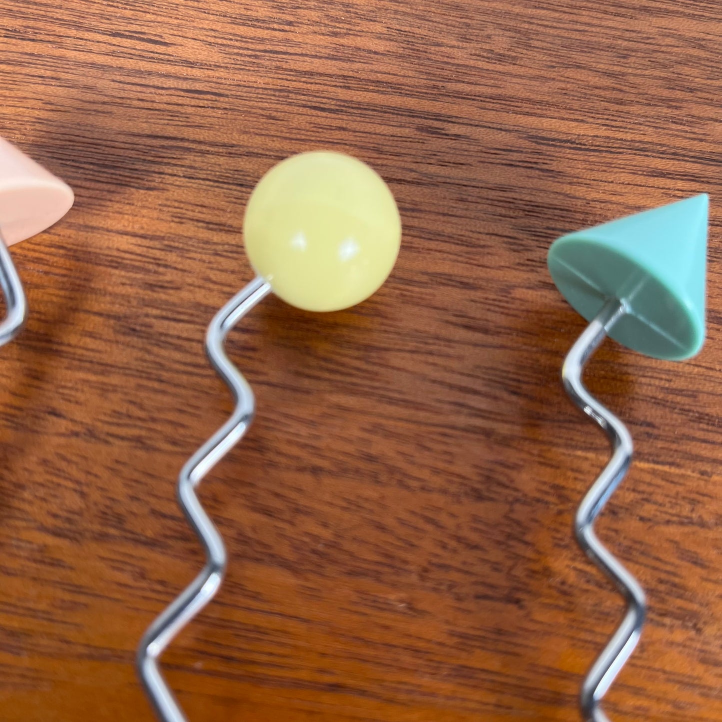 Rare Set de 6 fourchette à dessert Memphis, japon, 1980