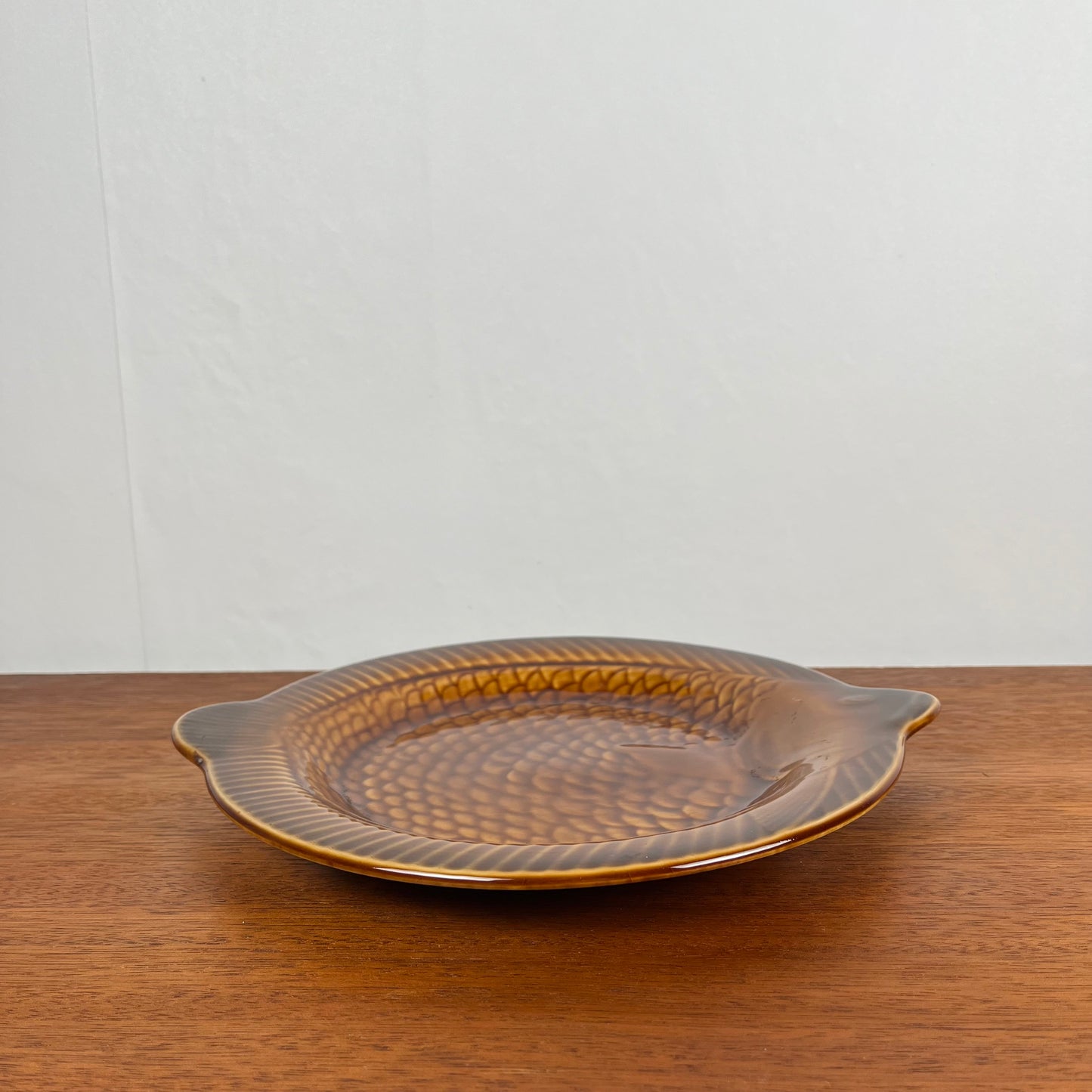 Fish dinner plate by Sarreguemines, 1960/70