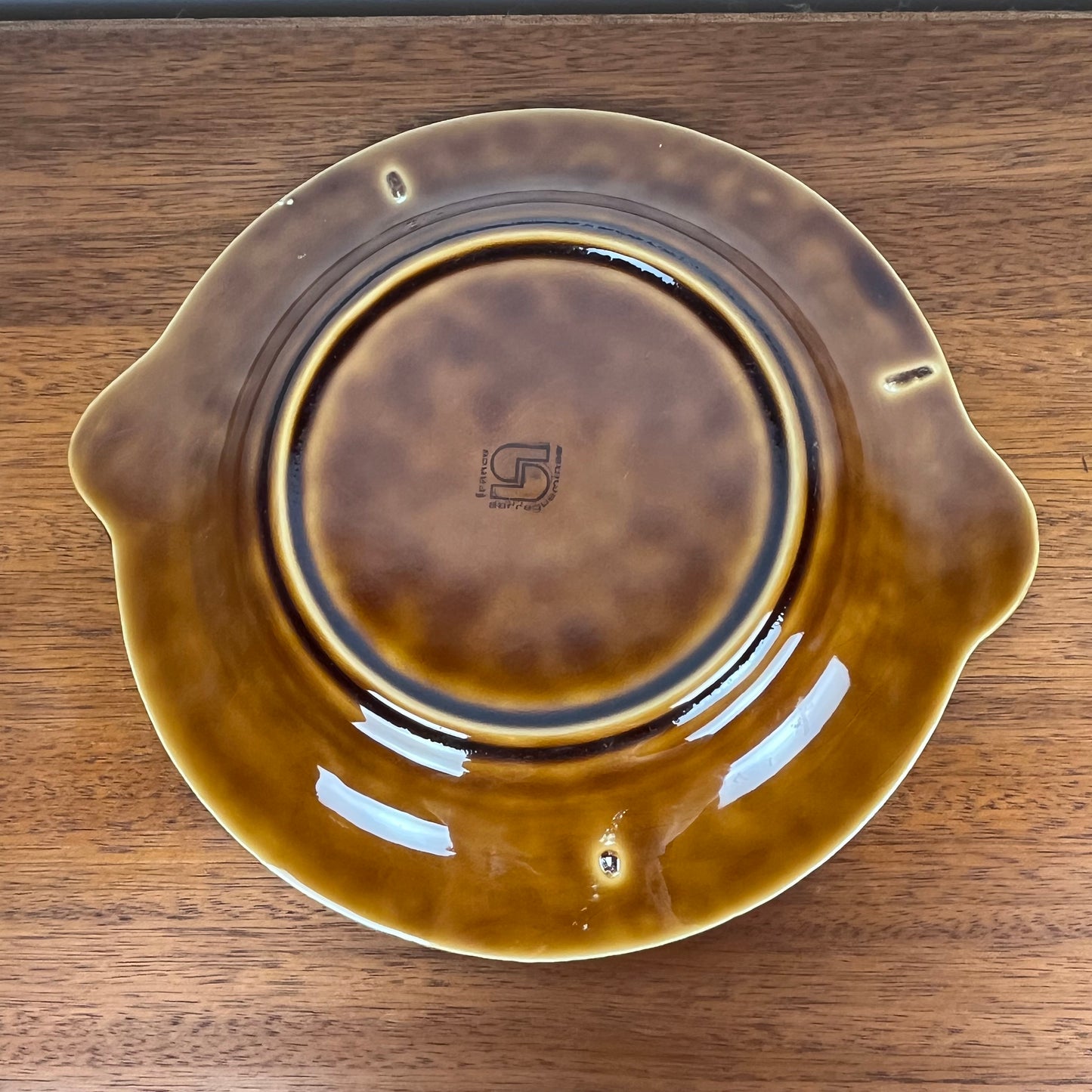 Fish dinner plate by Sarreguemines, 1960/70