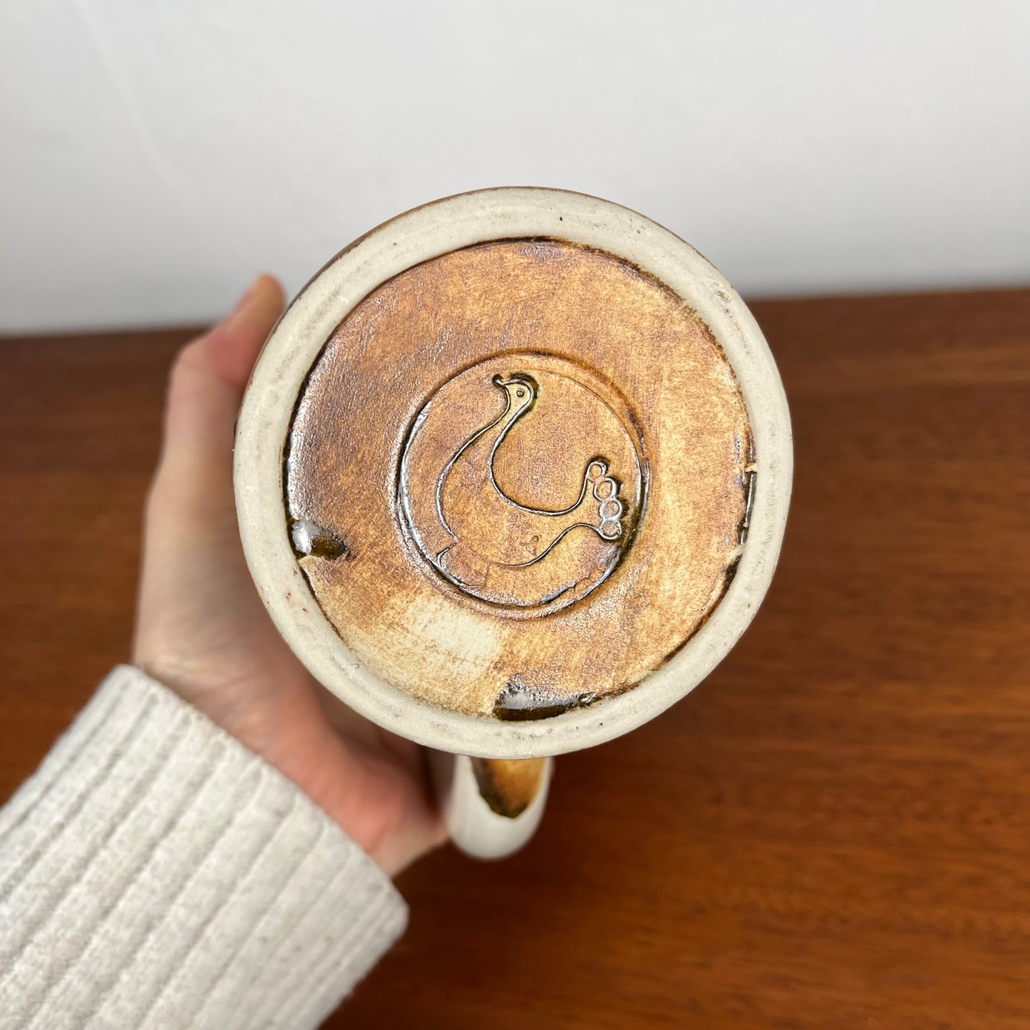 Stoneware jug "La Colombe", 1960/70