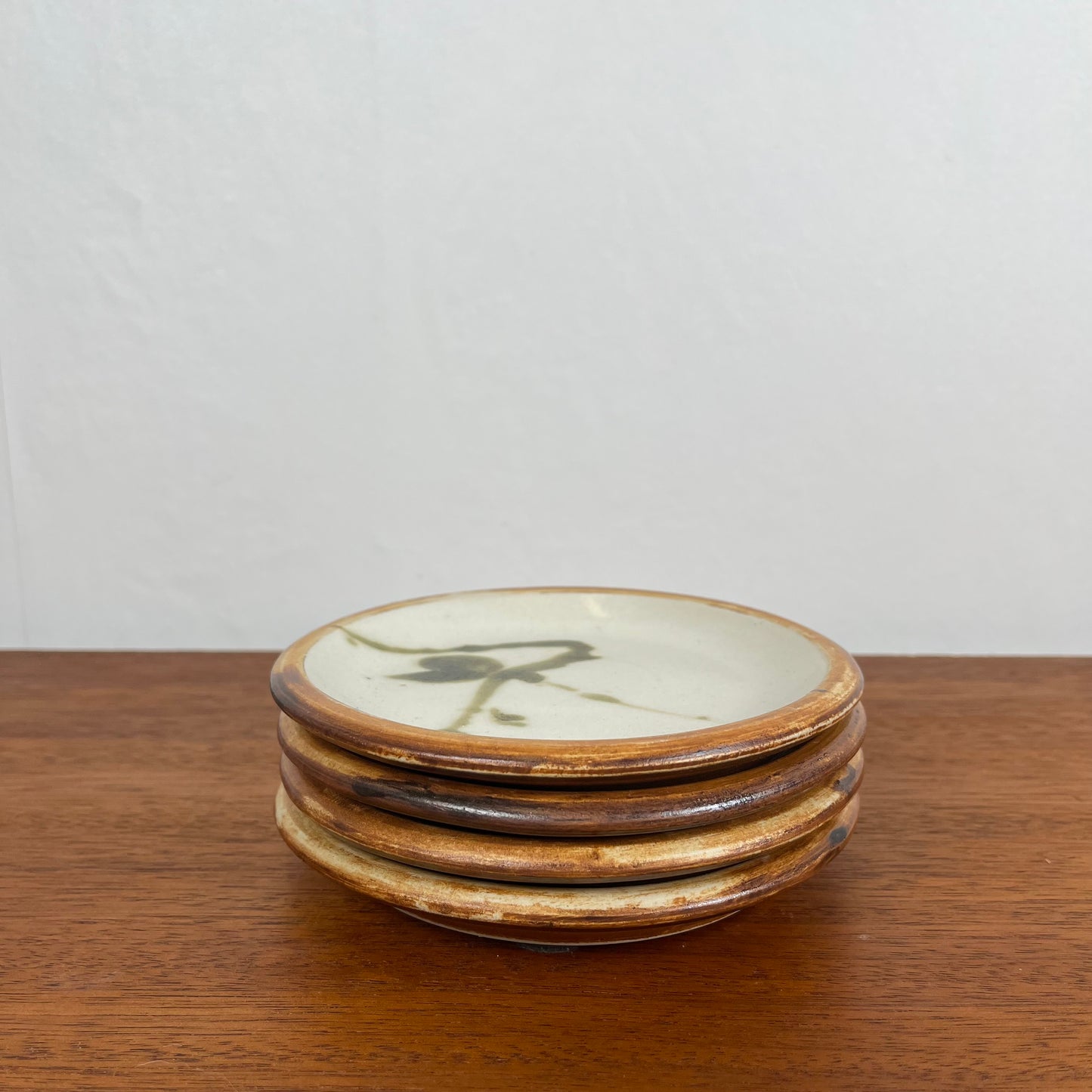 Set of 4 "La Colombe" bread plates, 1950/60