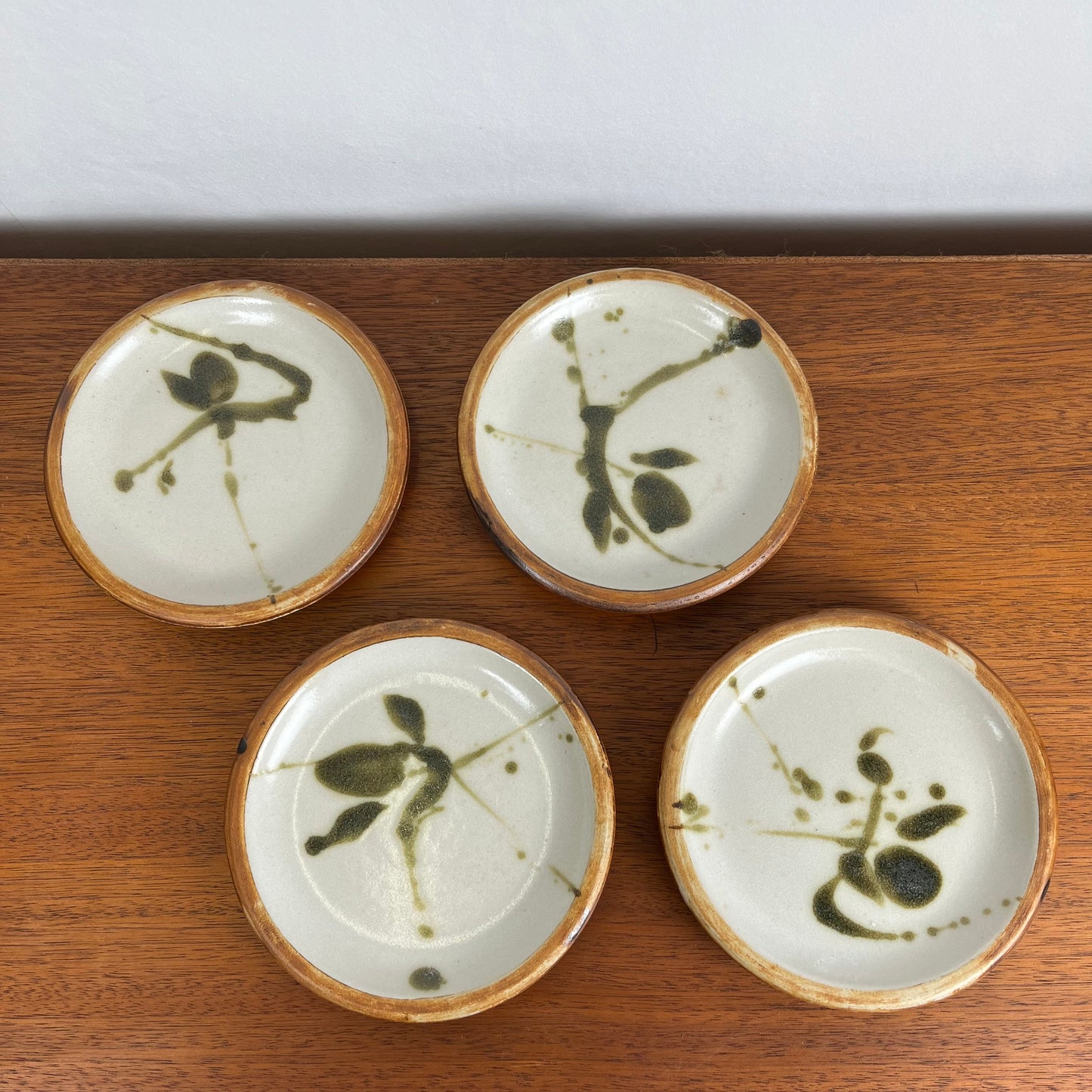 Set of 4 "La Colombe" bread plates, 1950/60