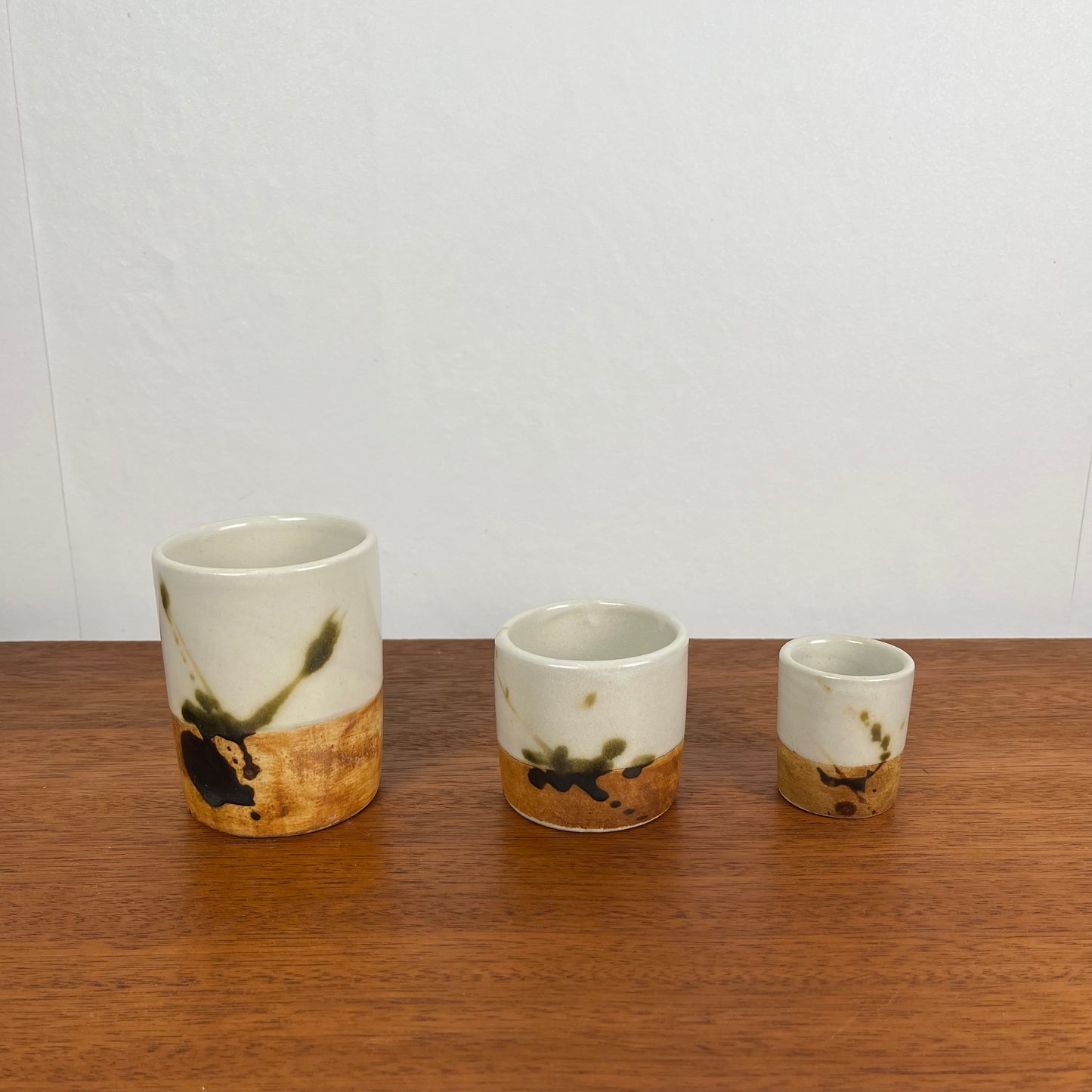 Set of 3 "La Colombe" containers, 1950/60