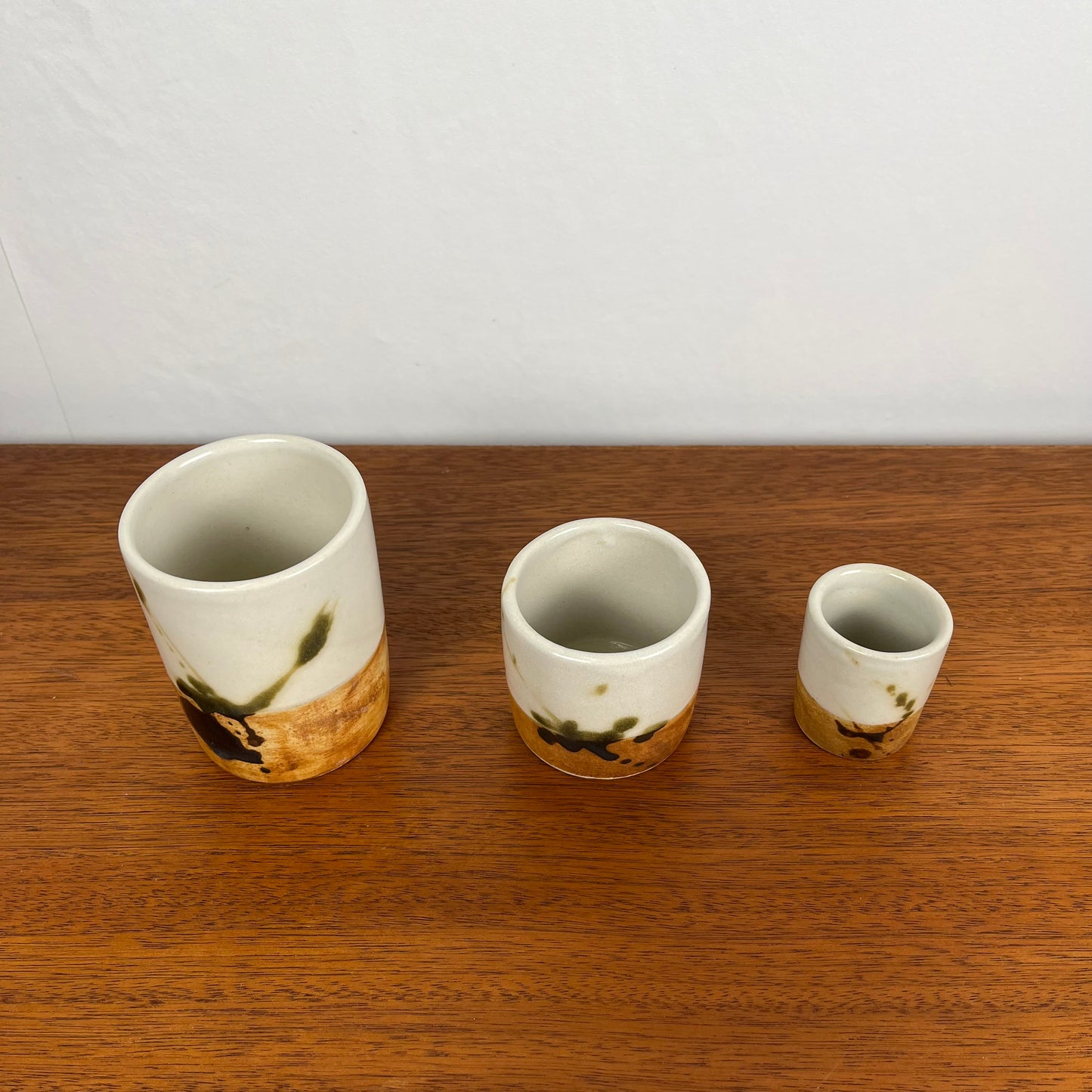 Set of 3 "La Colombe" containers, 1950/60