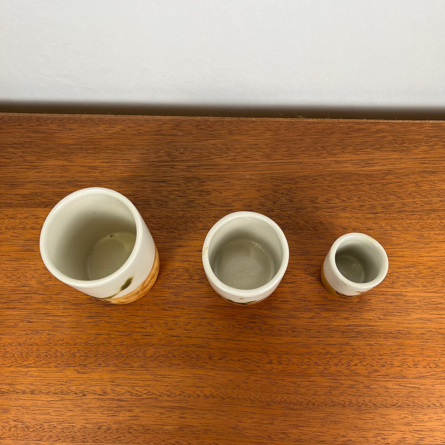 Set of 3 "La Colombe" containers, 1950/60