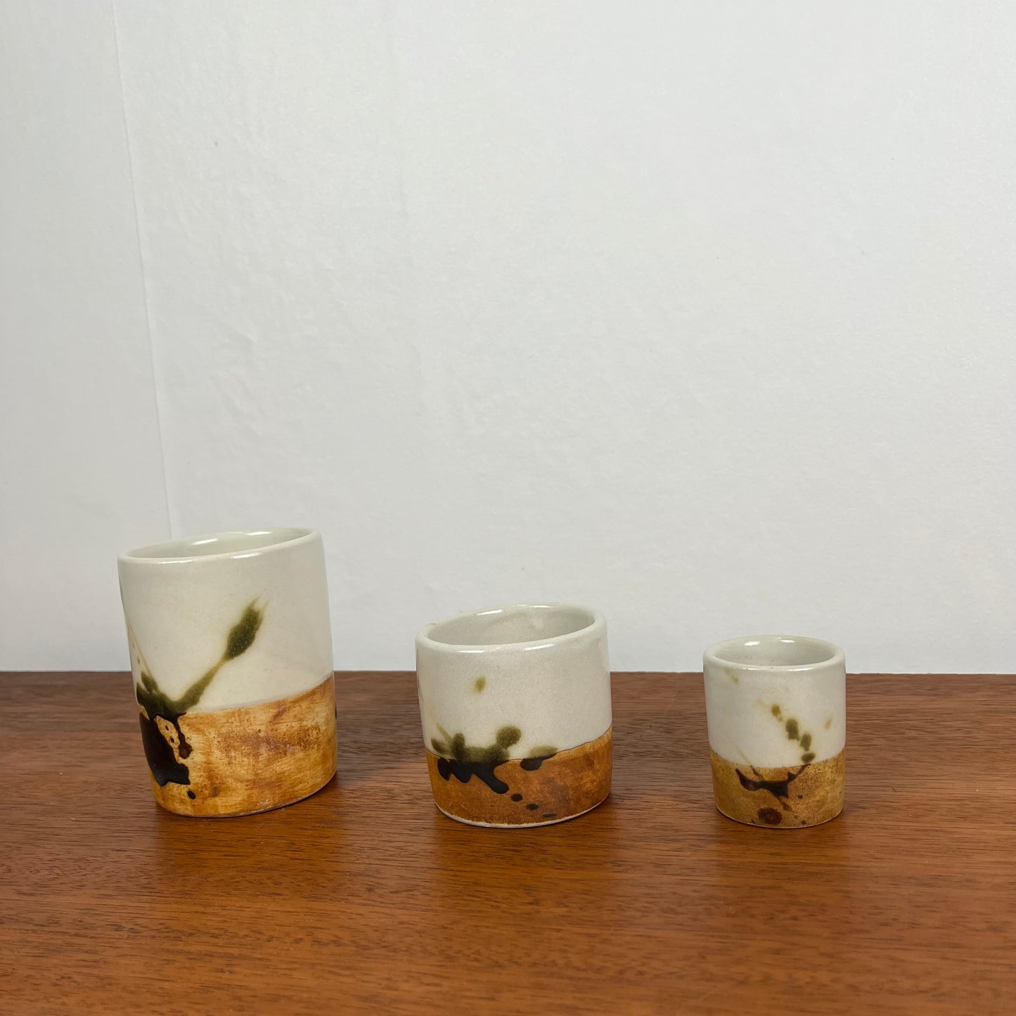 Set of 3 "La Colombe" containers, 1950/60