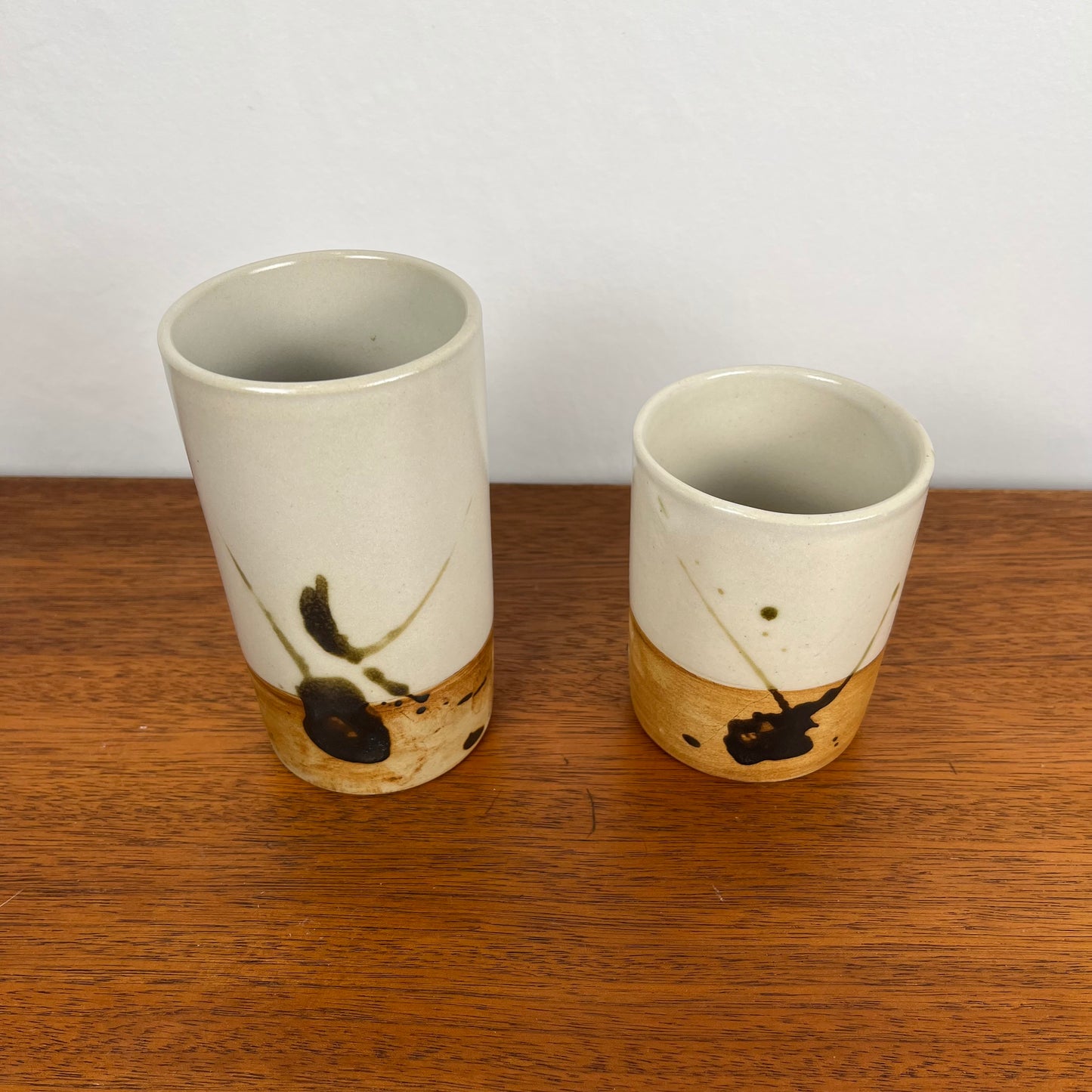 Set of 2 vases / pencil holders "La Colombe", 1950/60