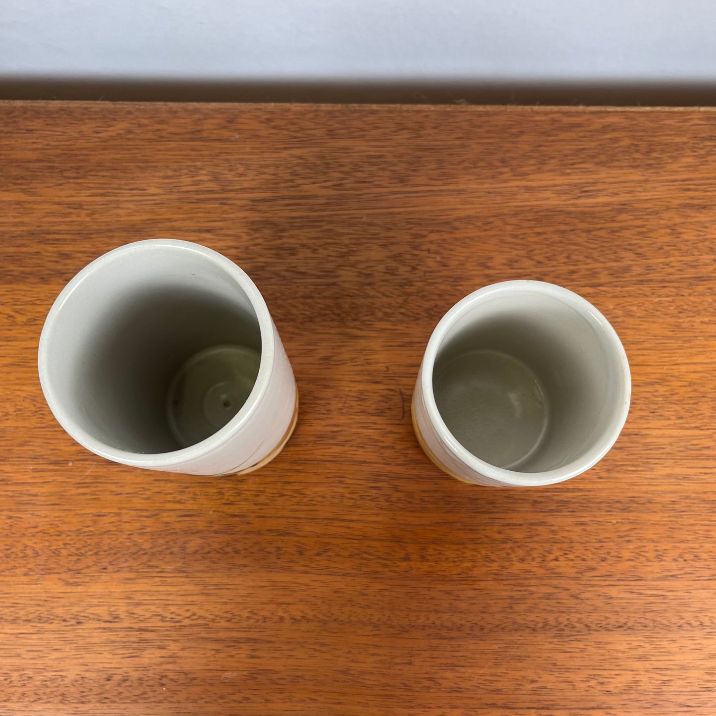 Set of 2 vases / pencil holders "La Colombe", 1950/60