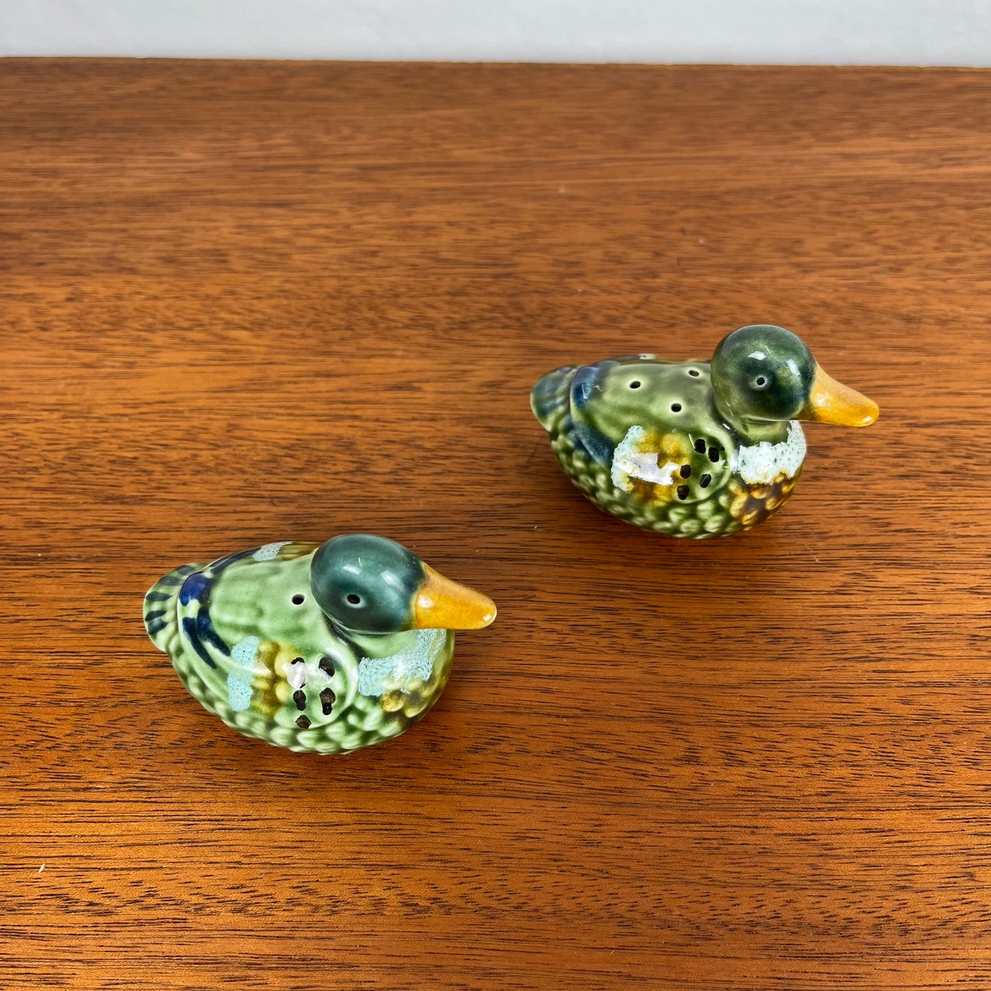 Salière & poivrière canard en céramique
