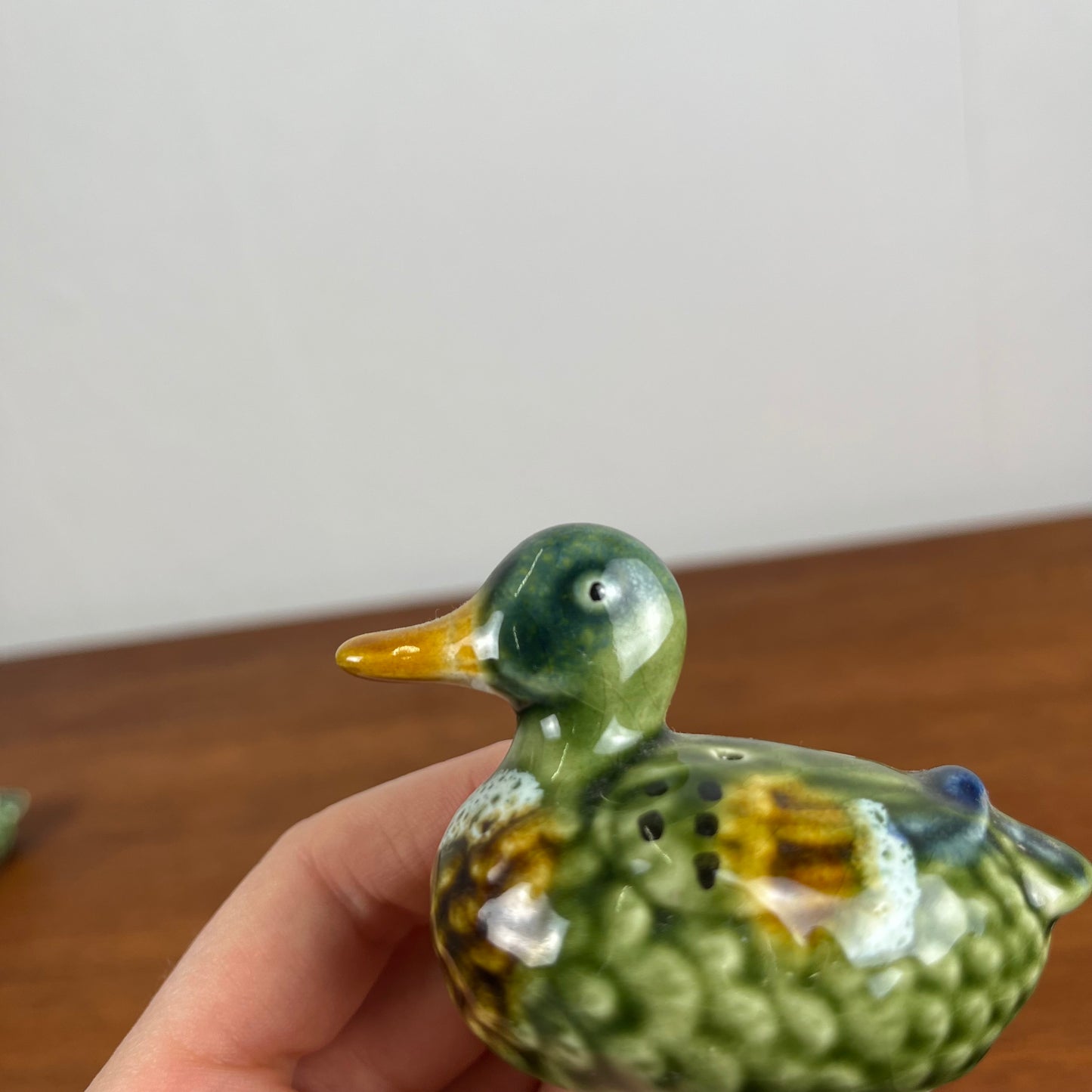 Salière & poivrière canard en céramique