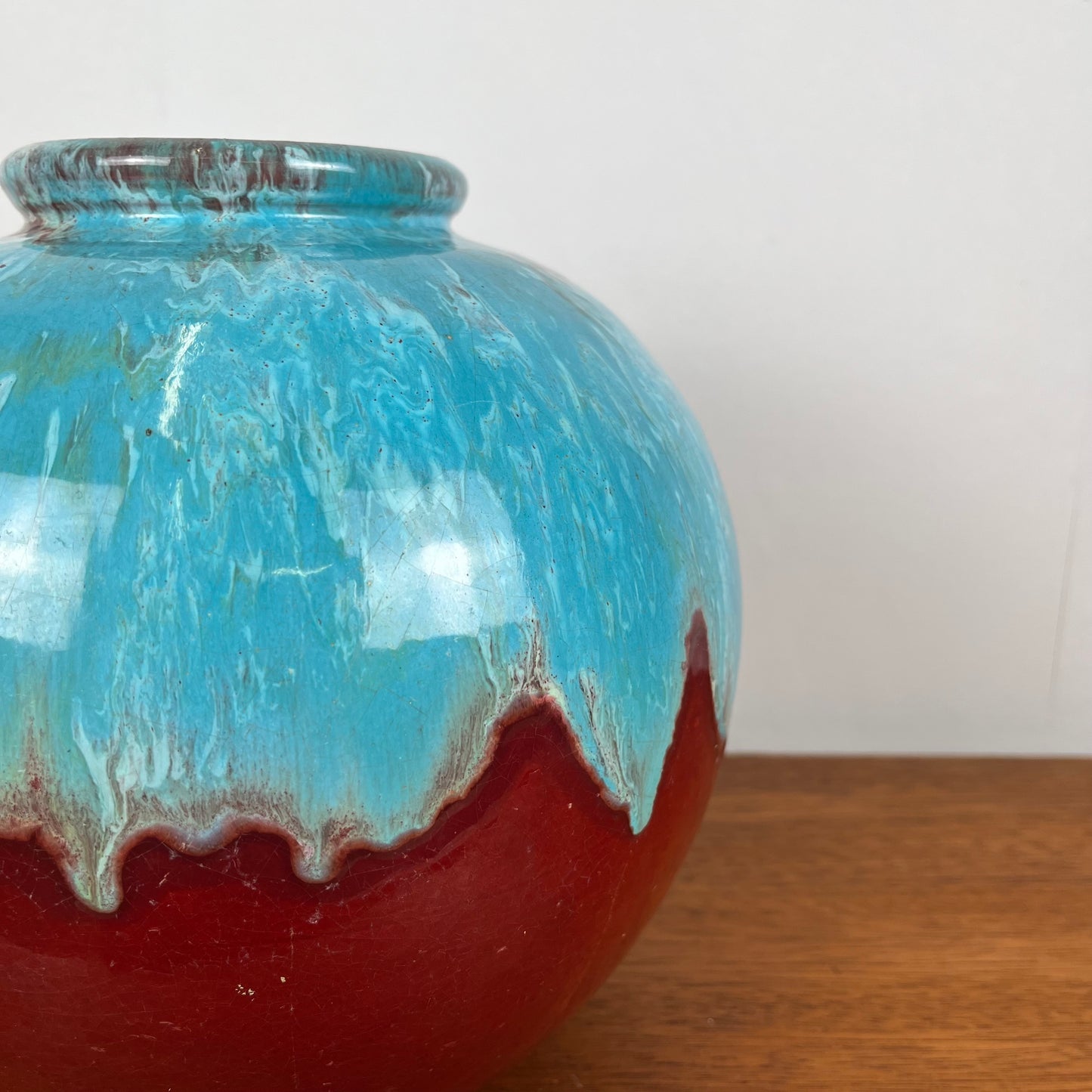 Ceramic ball vase by CAB 1976
