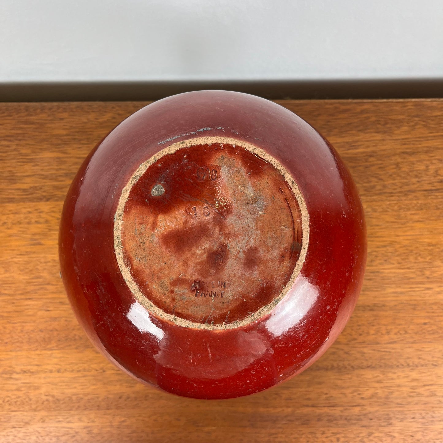 Ceramic ball vase by CAB 1976