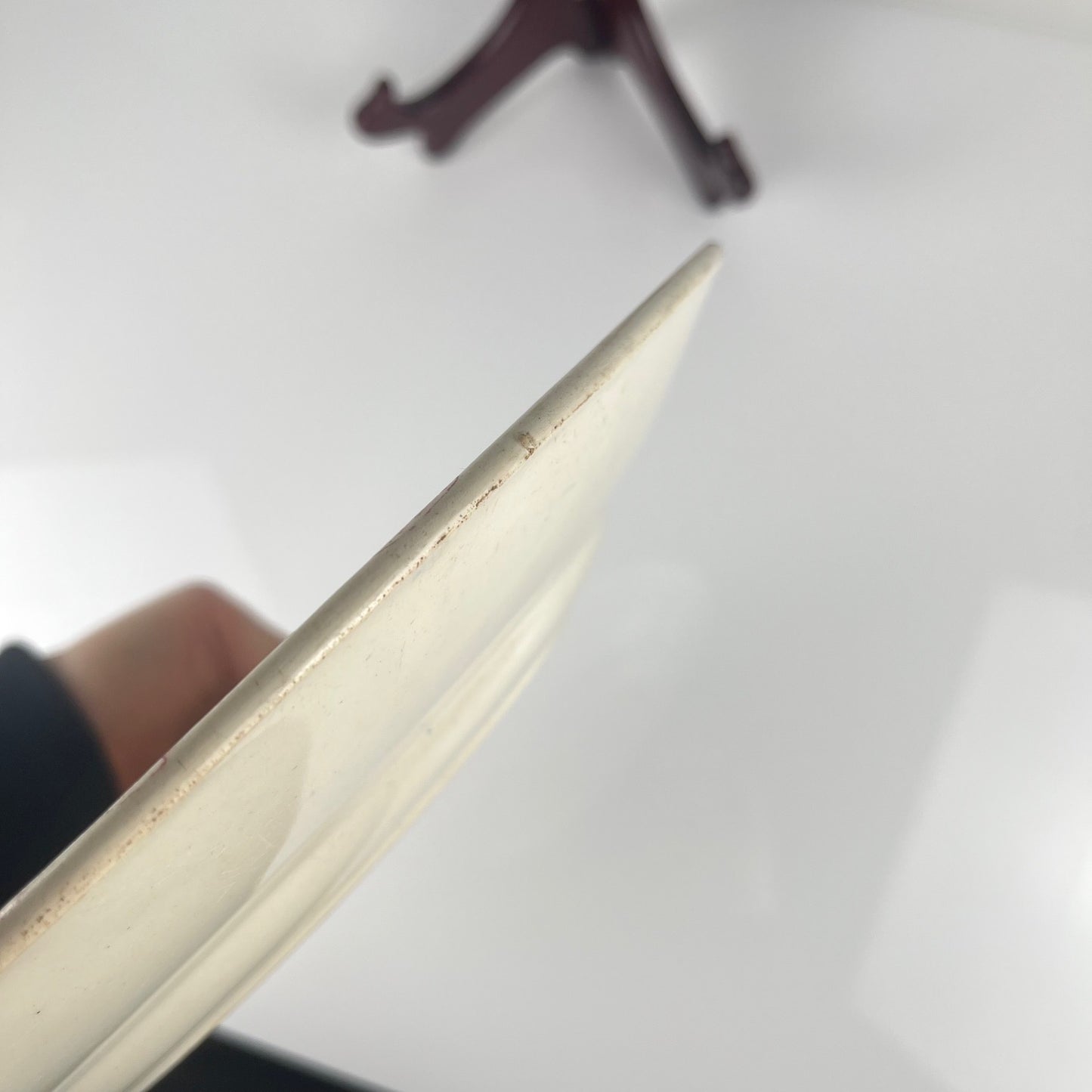 Round dish KG Lunéville "Fontainebleau", pink, late 19th century, ironstone