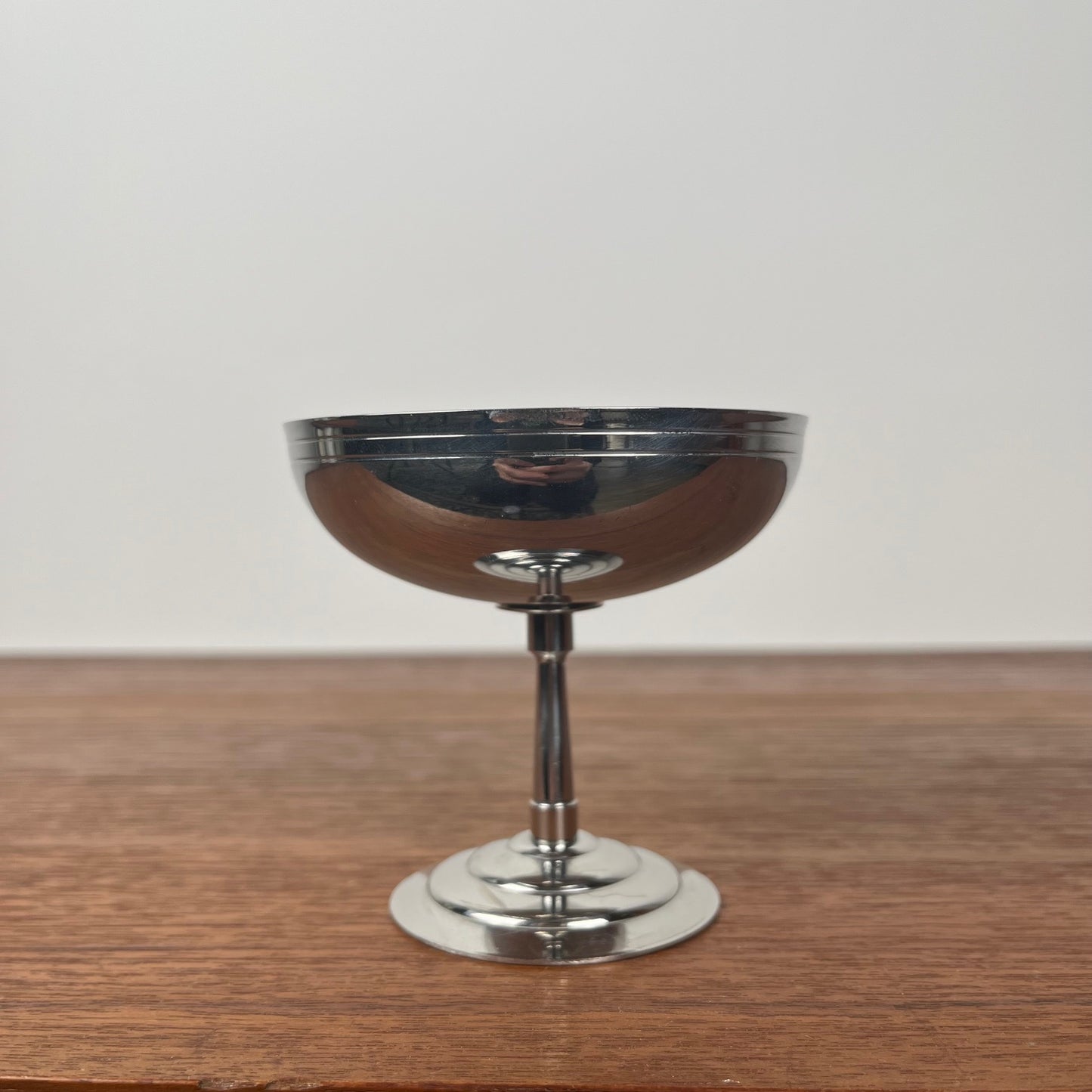 Set of 6 Letang Remy high-footed ice cream cups, stainless steel