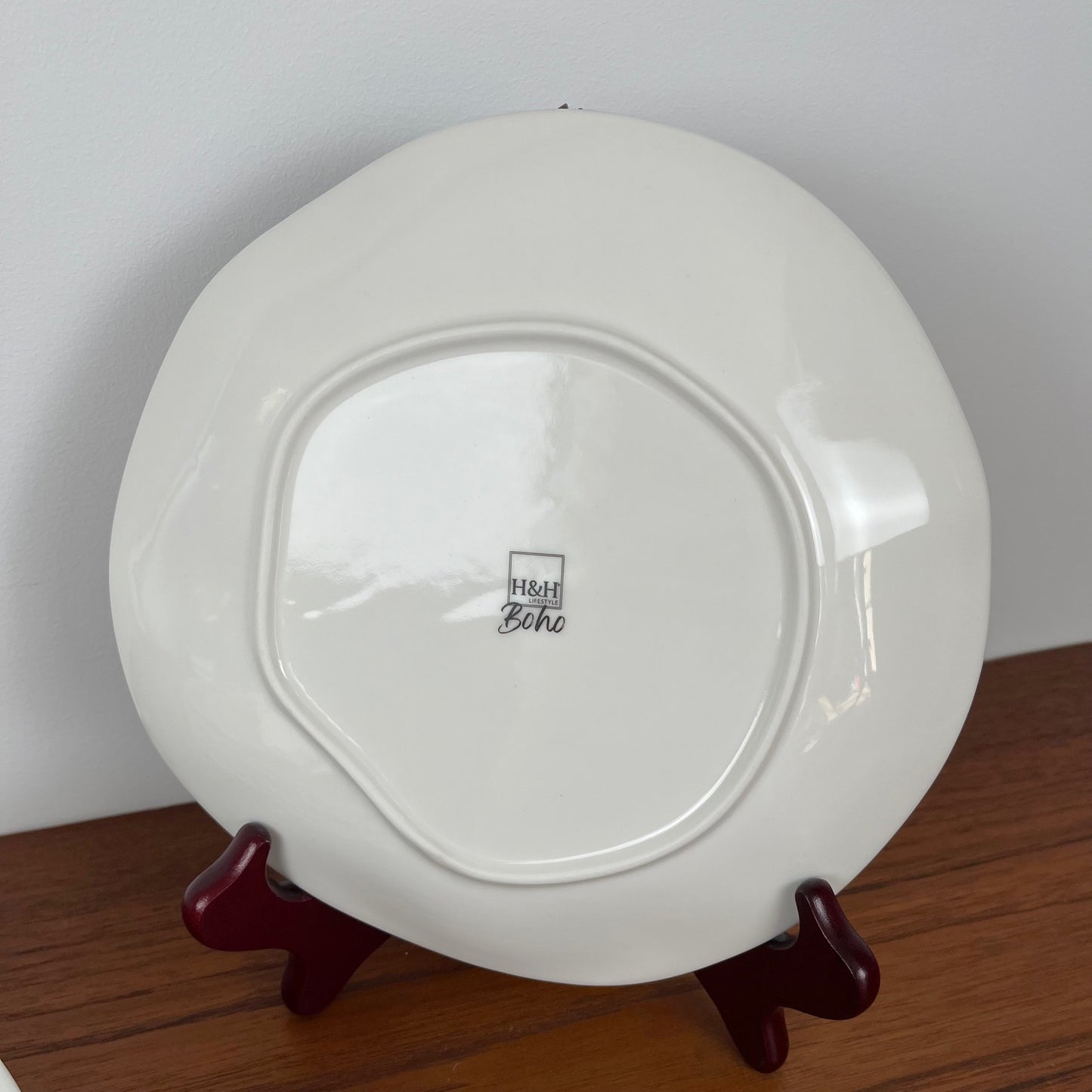 Set de 6 assiettes à dessert modernes H&H, modèle Boho, Italie
