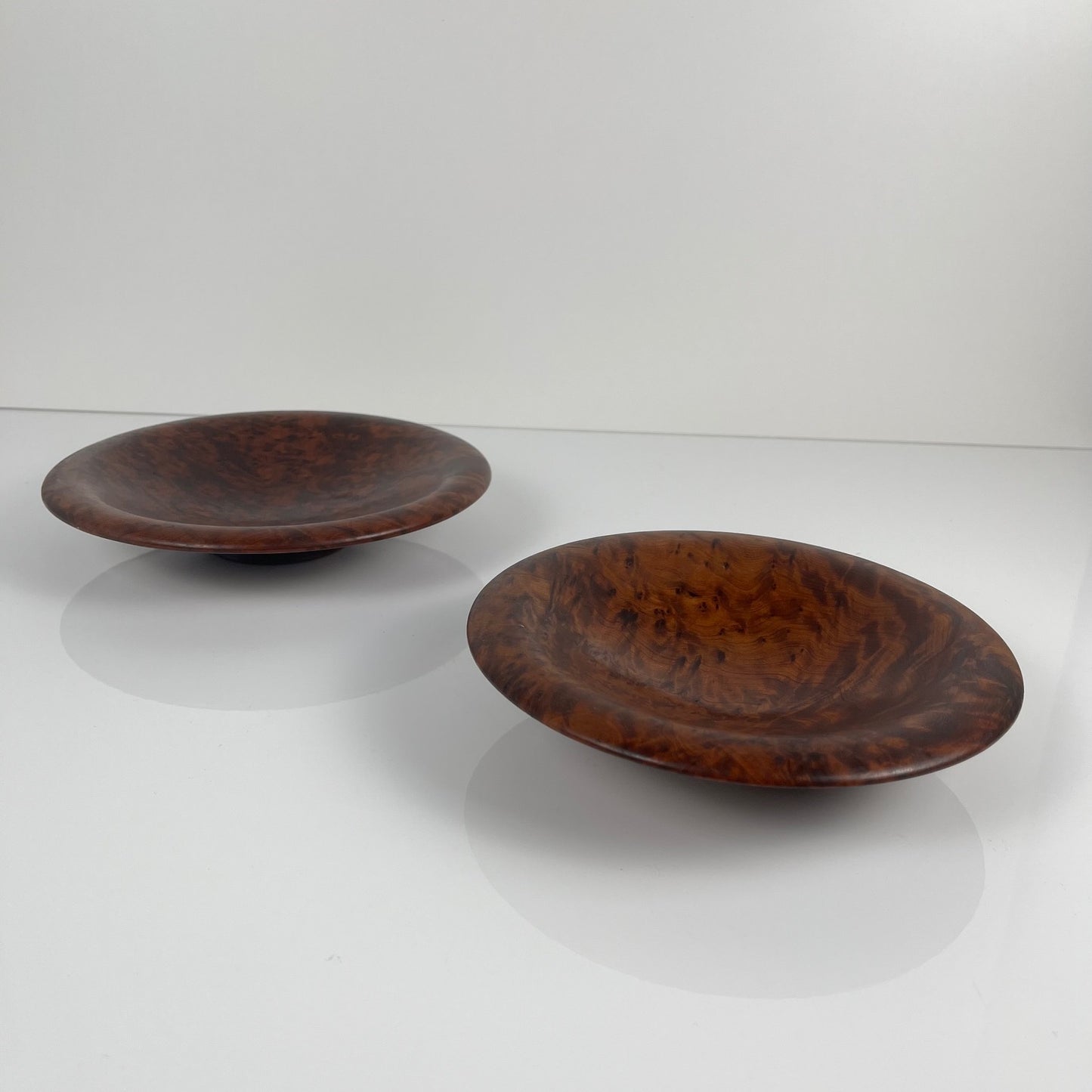 Duo de vide poche en Loupe de Thuya, 1960-70