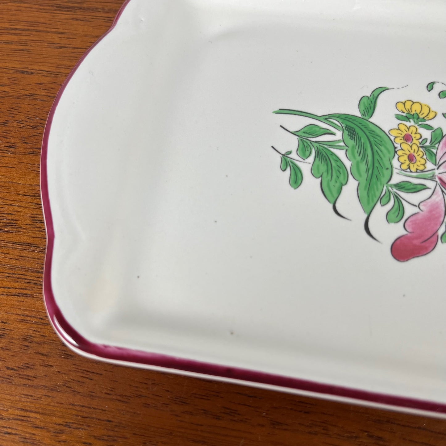 KG Luneville butter dish, Réverbère model, 1950, earthenware