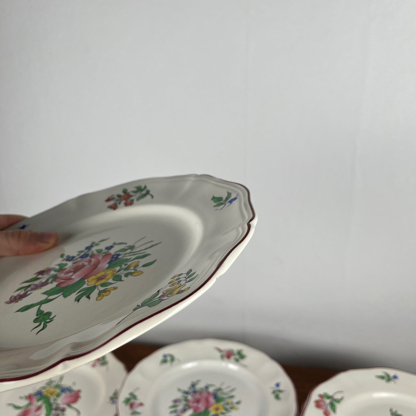 Assiettes plates KG Luneville – modèle Réverbère