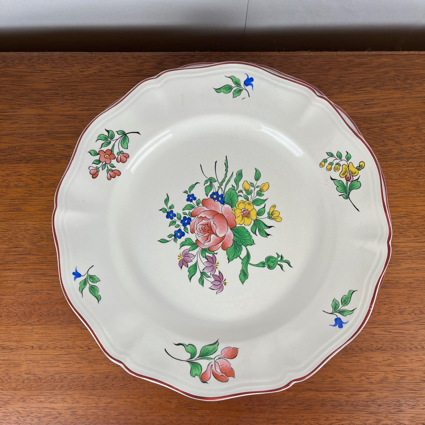 Assiettes plates KG Luneville – modèle Réverbère