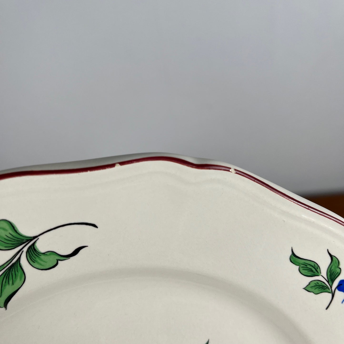 Assiettes plates KG Luneville – modèle Réverbère