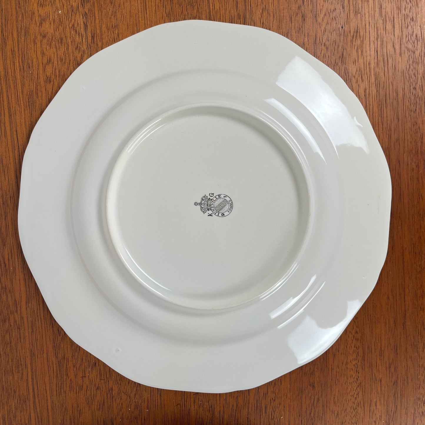 Assiettes plates KG Luneville – modèle Réverbère