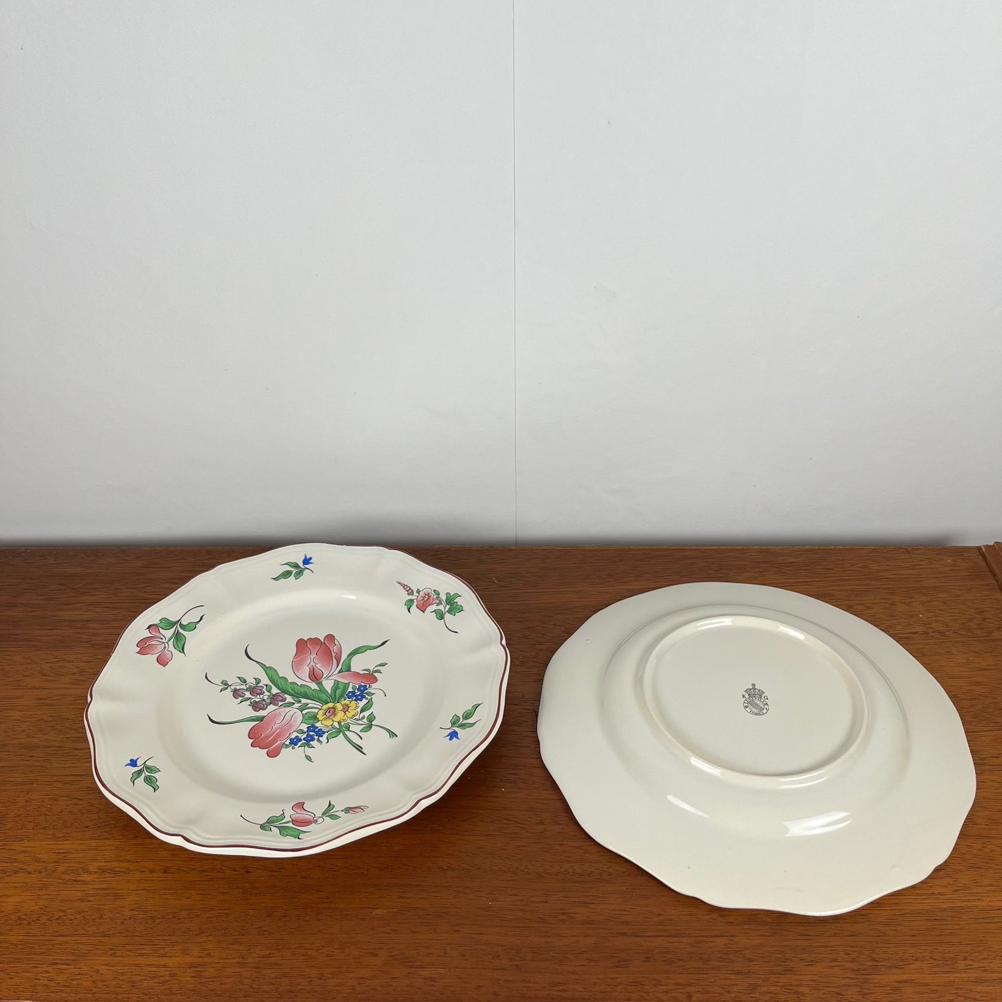 Assiettes plates KG Luneville – modèle Réverbère