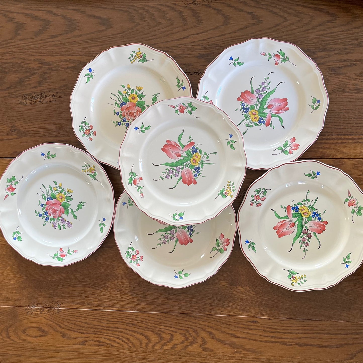 Assiettes plates KG Luneville – modèle Réverbère