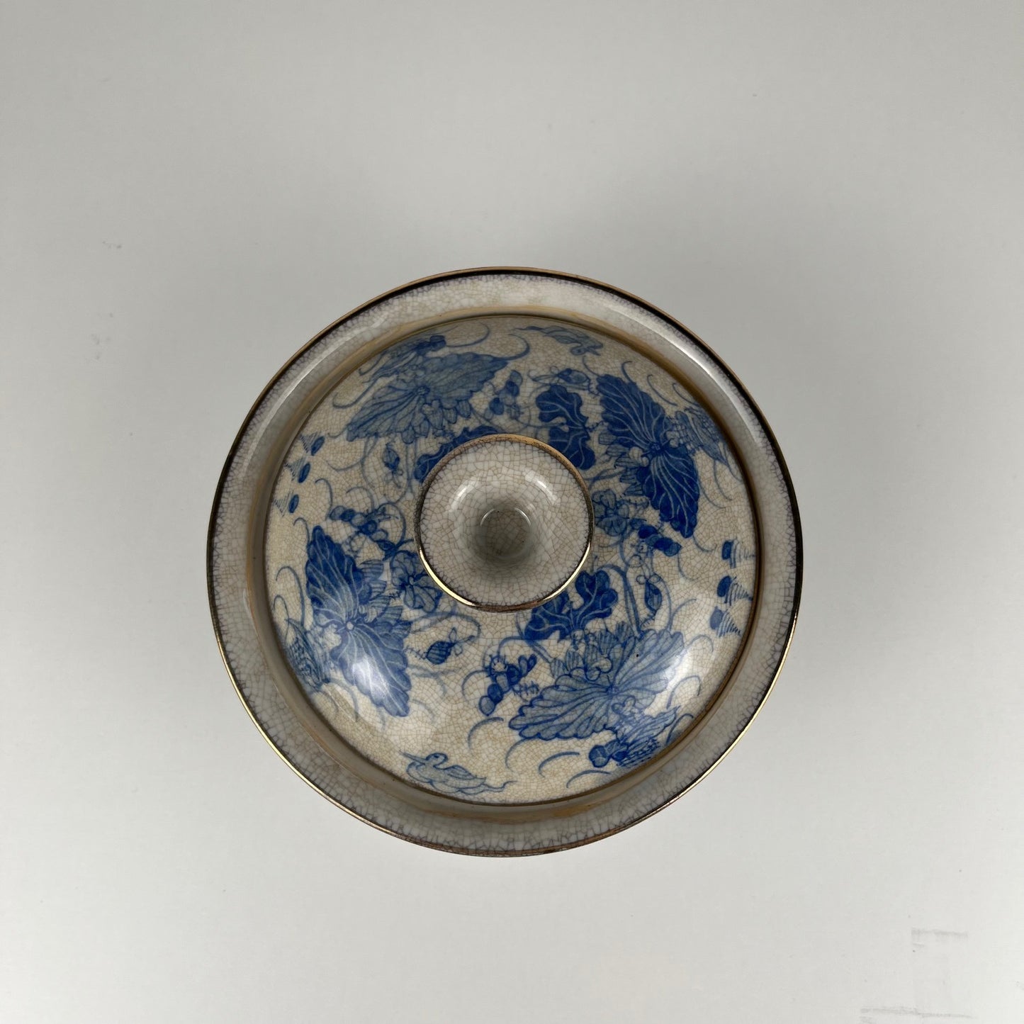 Boîte ancienne chinoise avec couvercle, en Porcelaine, XXè siècle