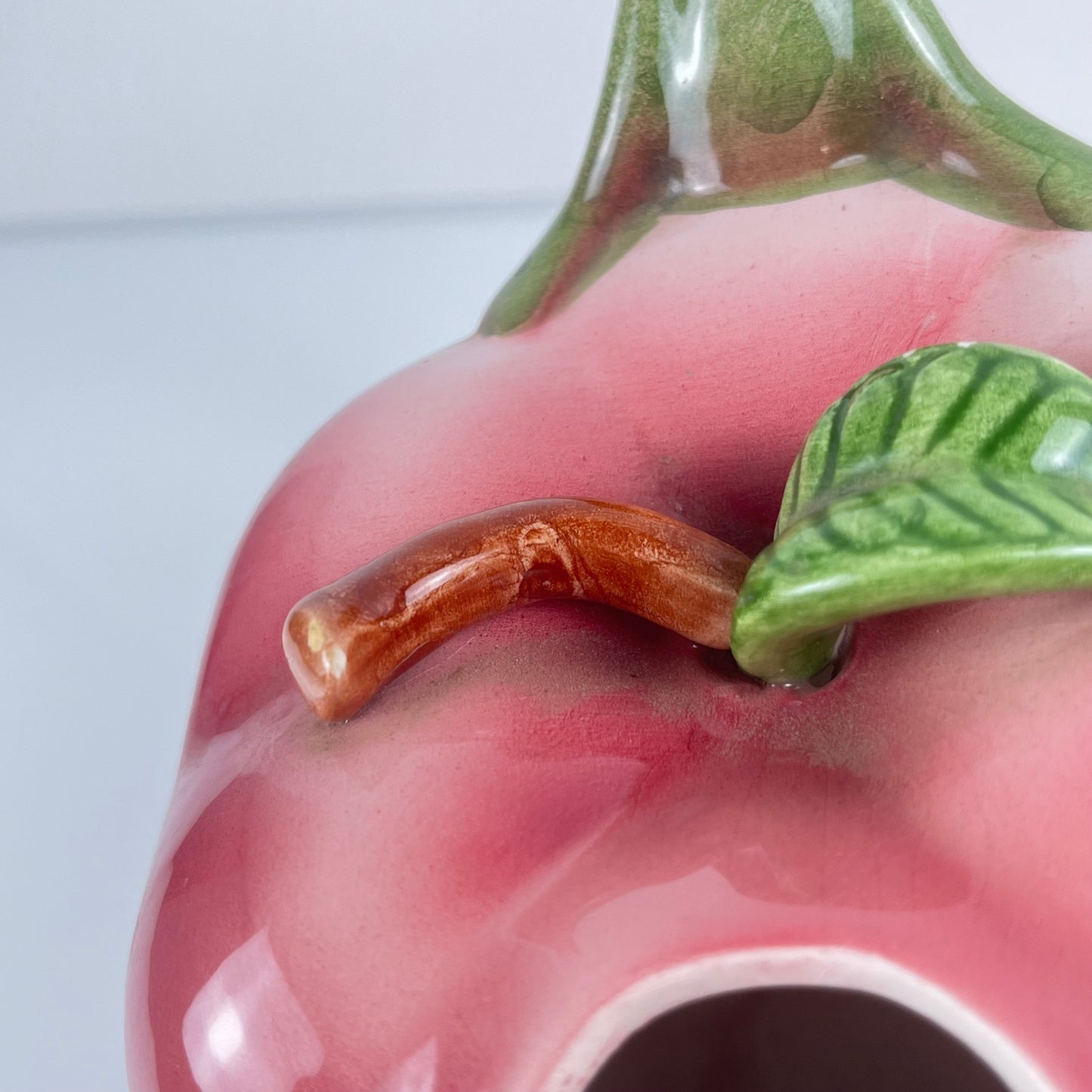 Barbotine pitcher in the shape of an apple, 1960s/70s